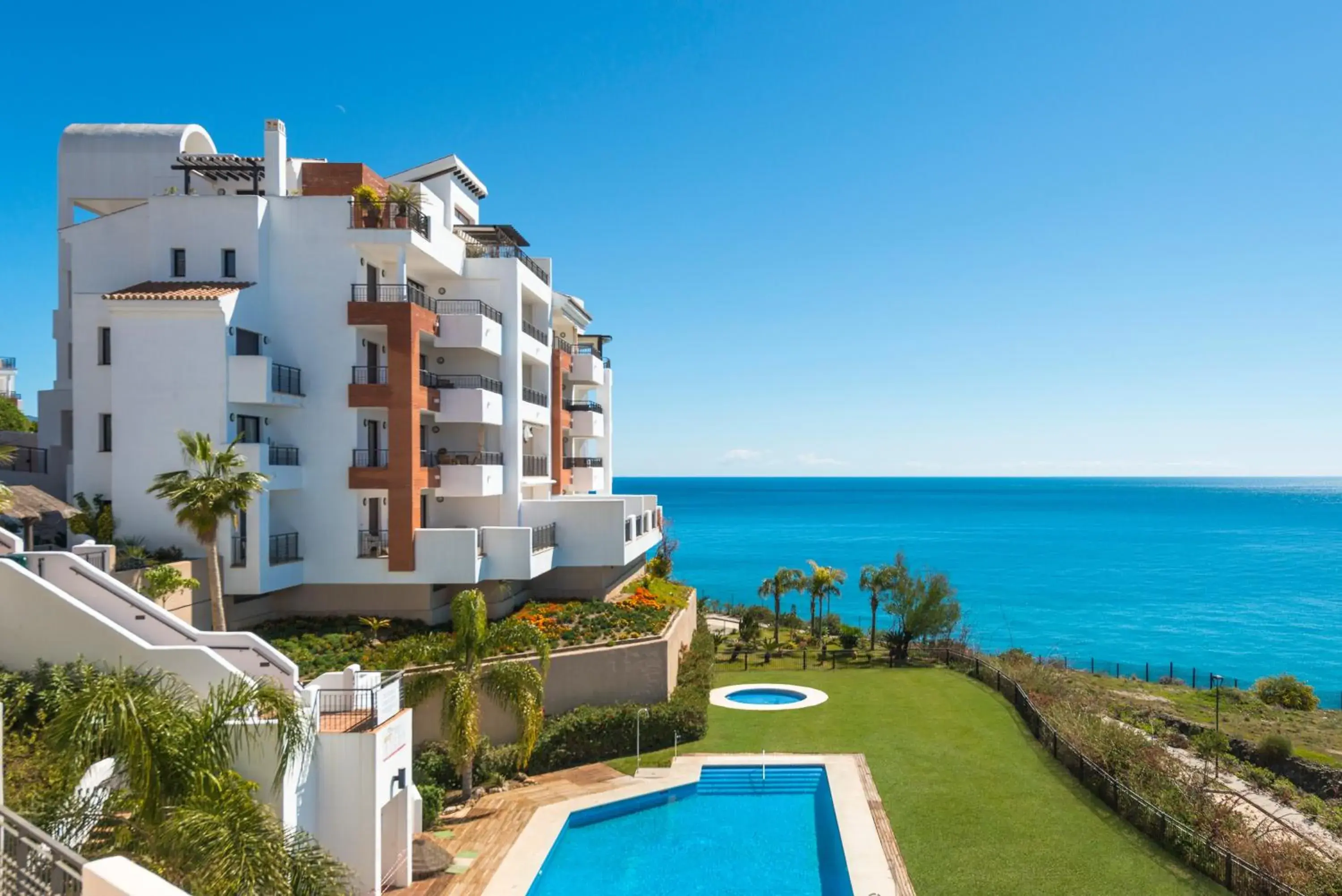Property building, Pool View in Olée Nerja Holiday Rentals by Fuerte Group