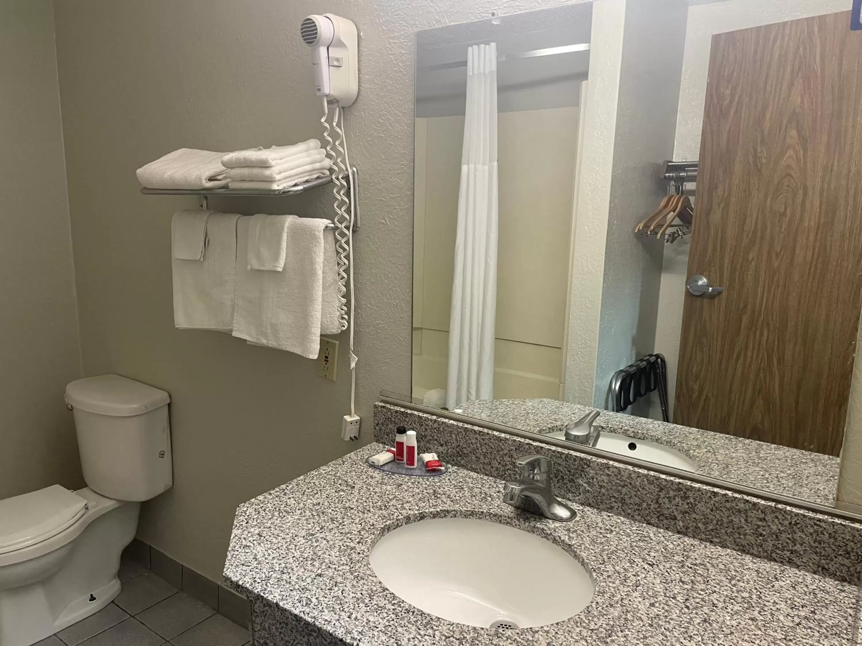 Bathroom in Super 8 by Wyndham Amarillo Central TX
