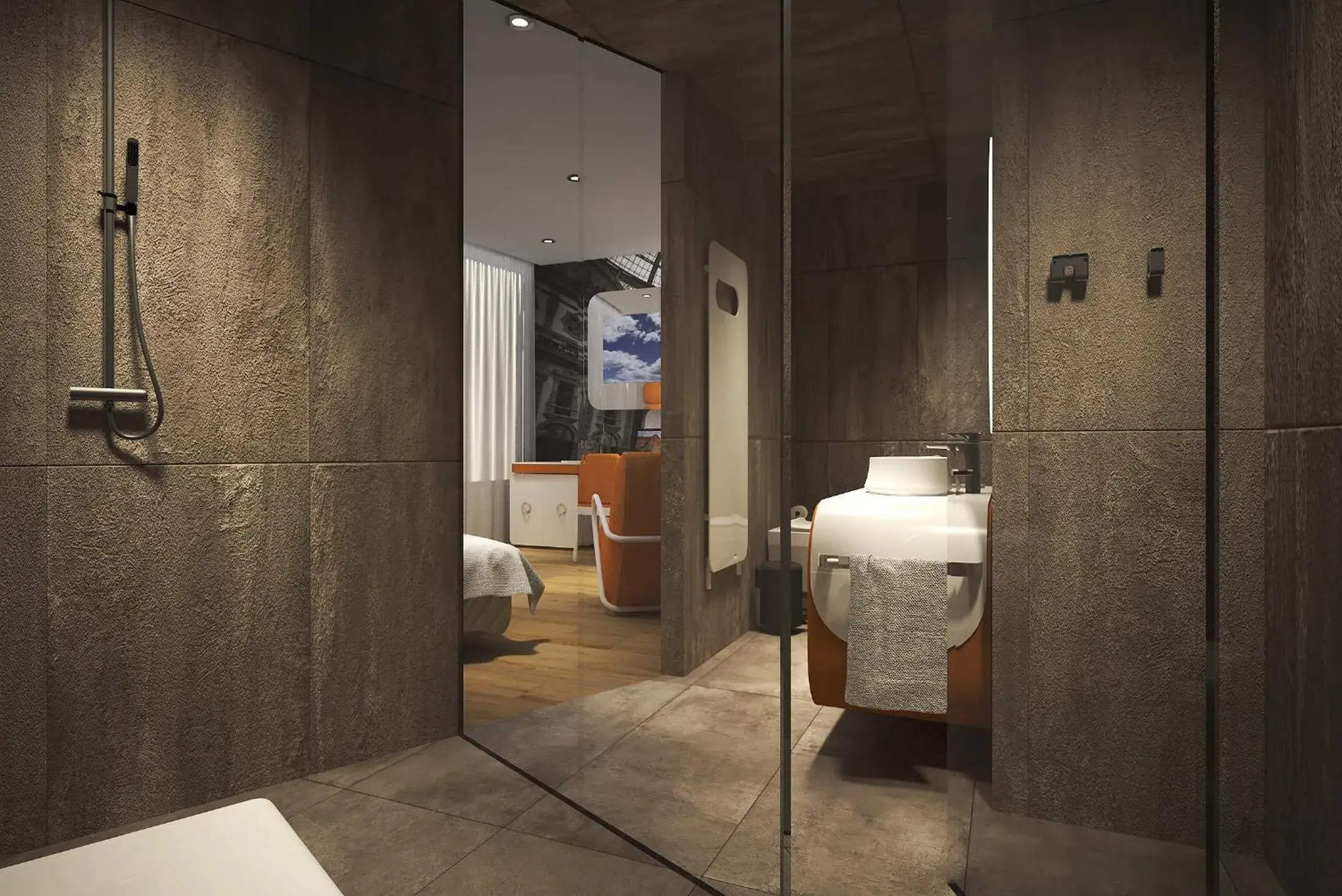 Sauna, Bathroom in The Street Milano Duomo | a Design Boutique Hotel