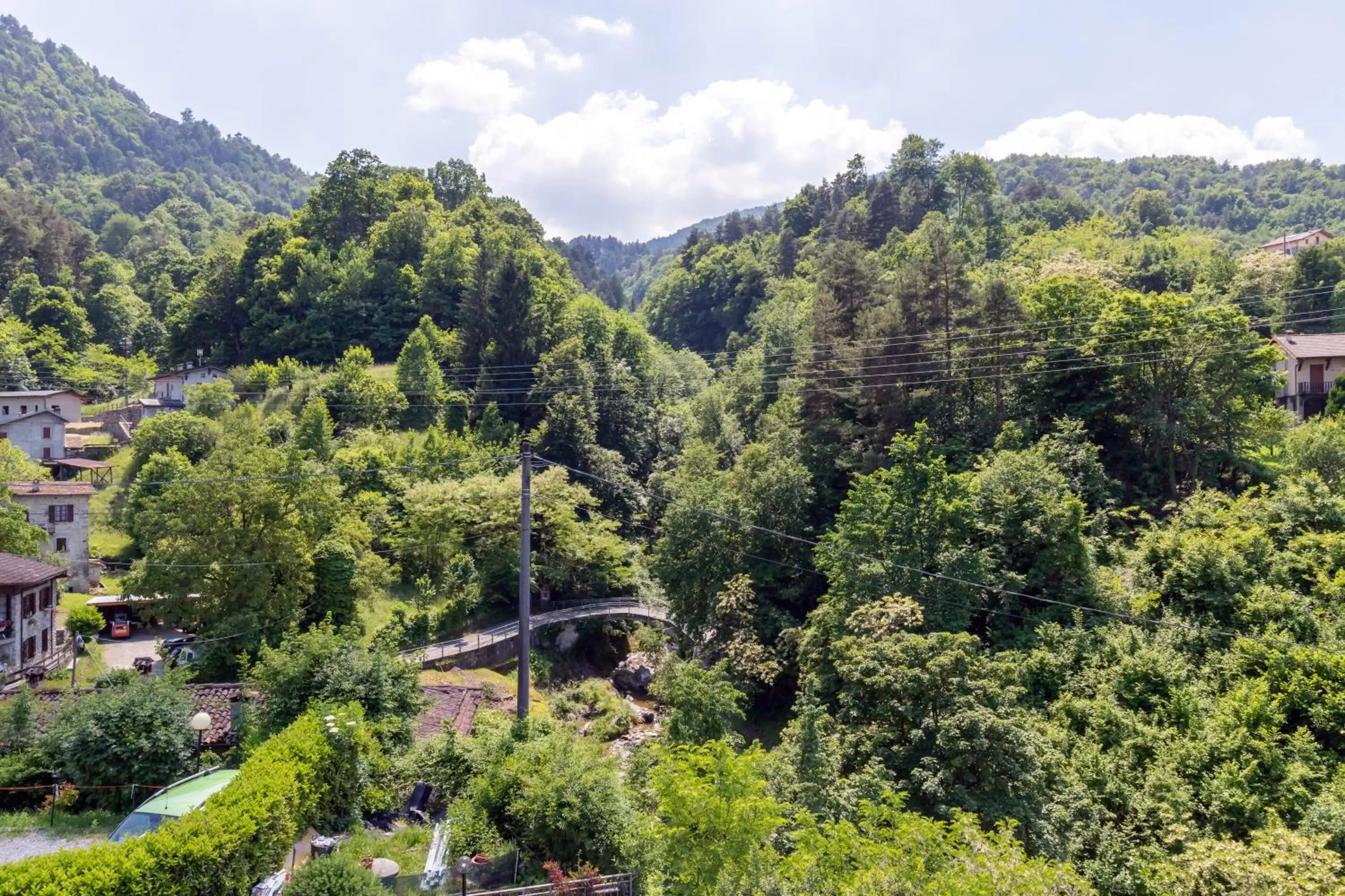 Garden view in Hotel Il Perlo Panorama