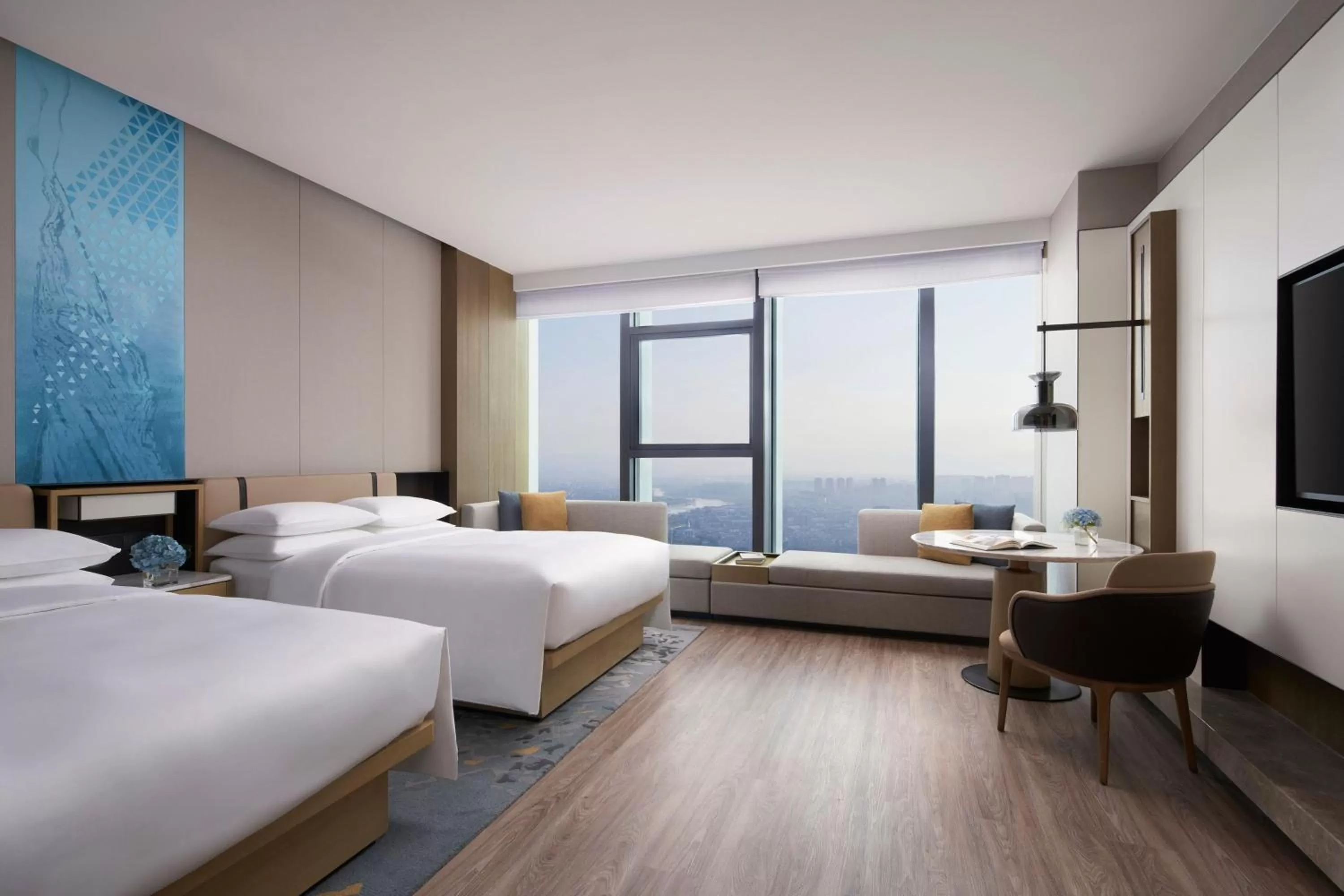 Bedroom, Bed in Jinhua Marriott Hotel
