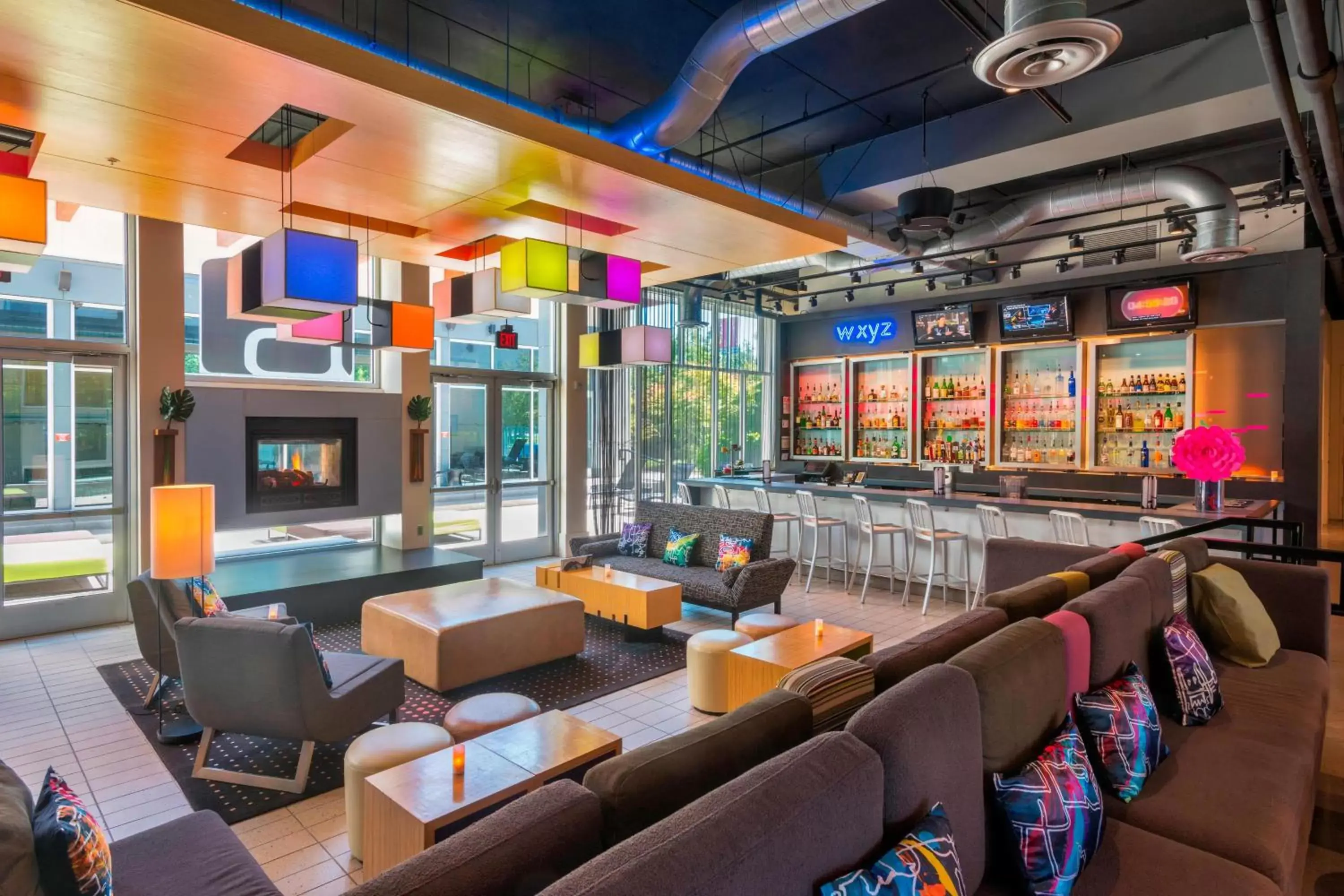 Lounge or bar, Restaurant/Places to Eat in Aloft Portland Airport Hotel at Cascade Station