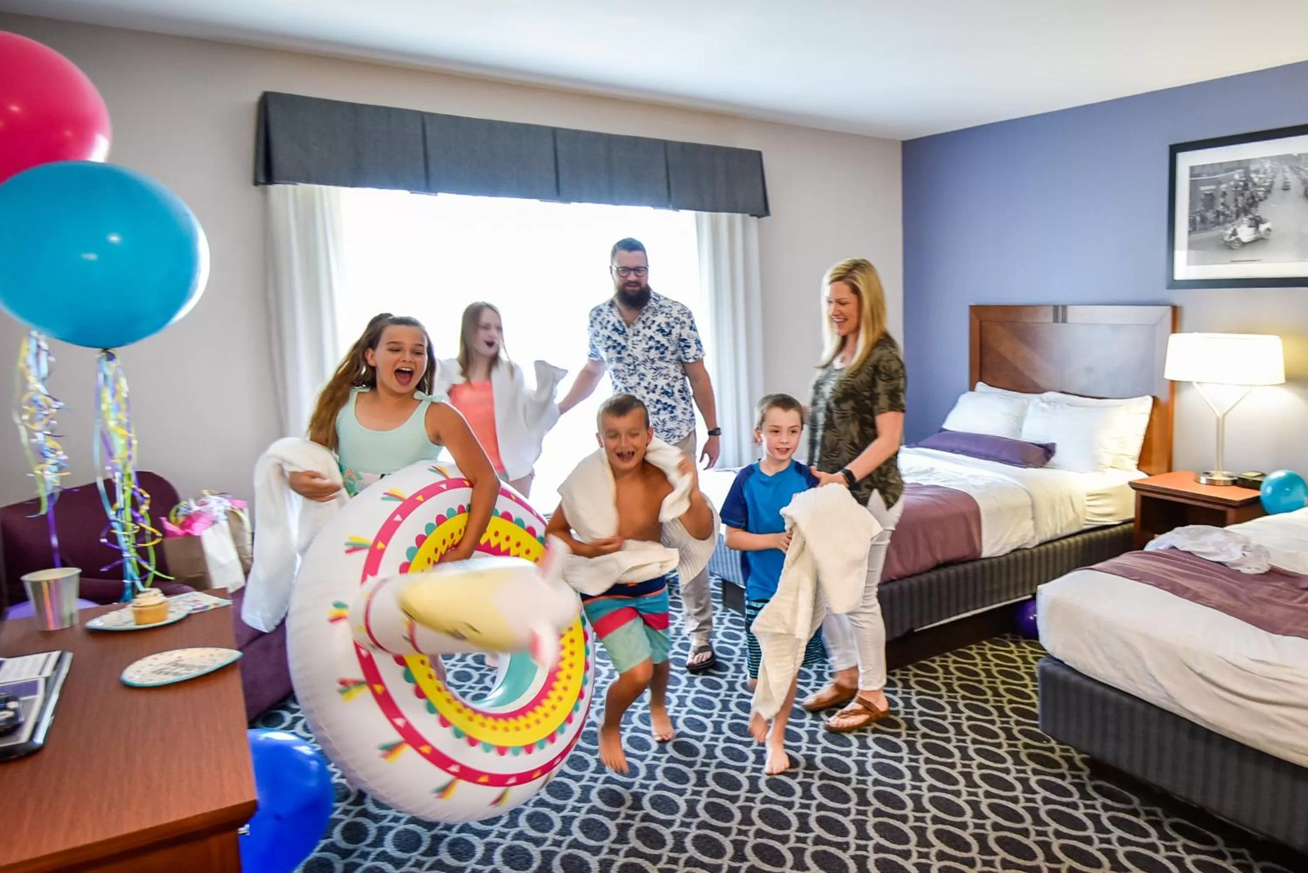 Family, Bed in Bluemont Hotel