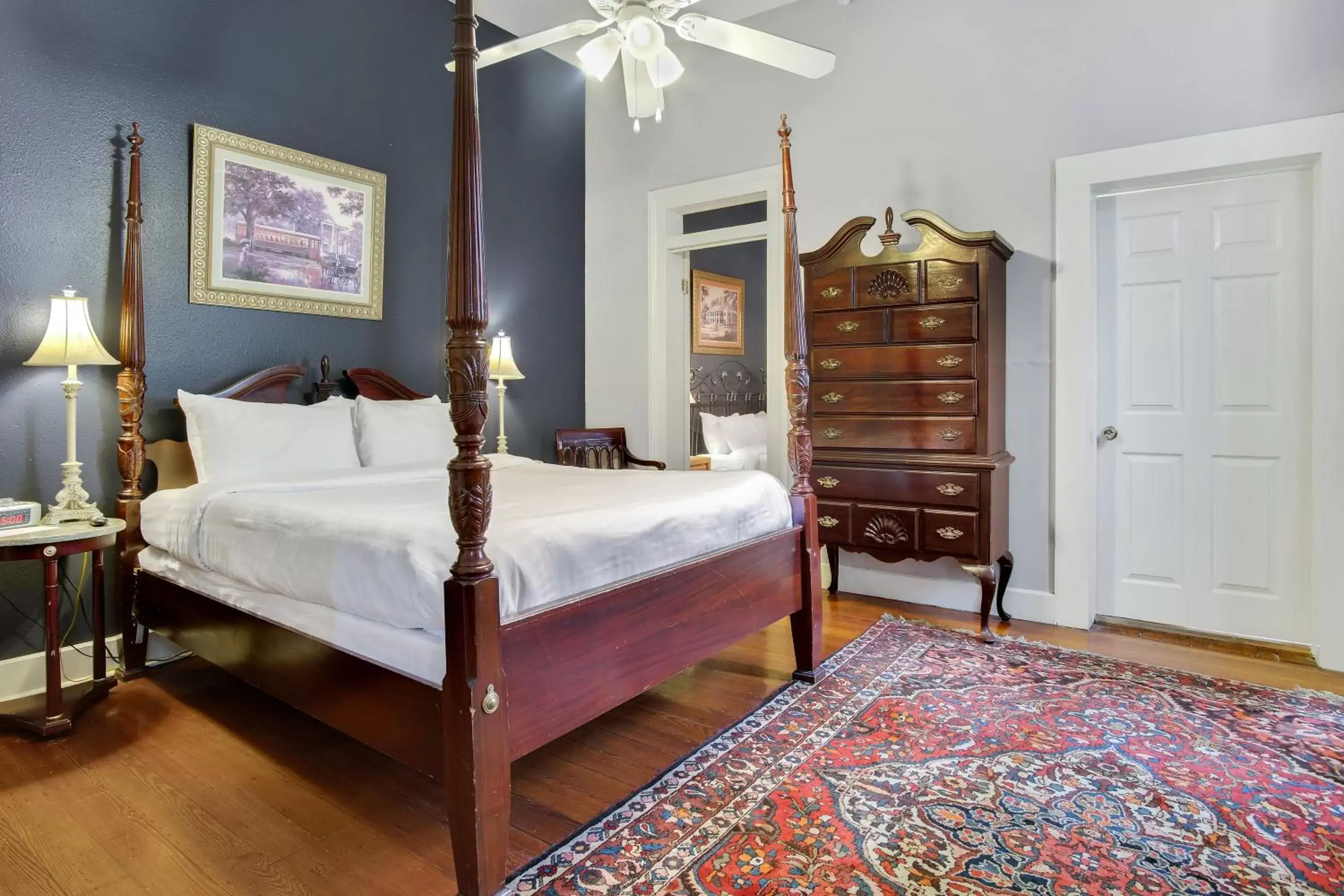 Bed in Rathbone Mansions New Orleans