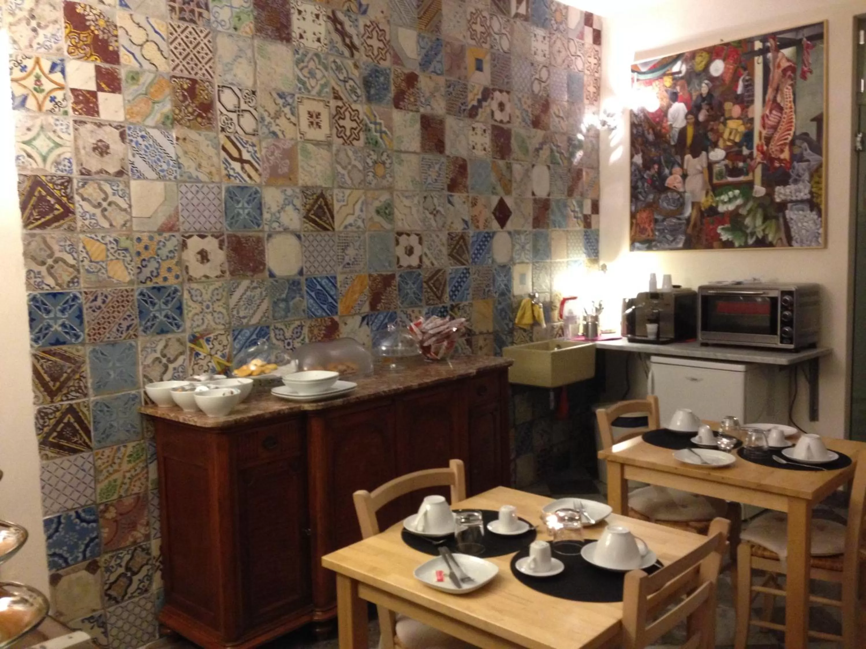 Decorative detail in Federico Secondo B&B