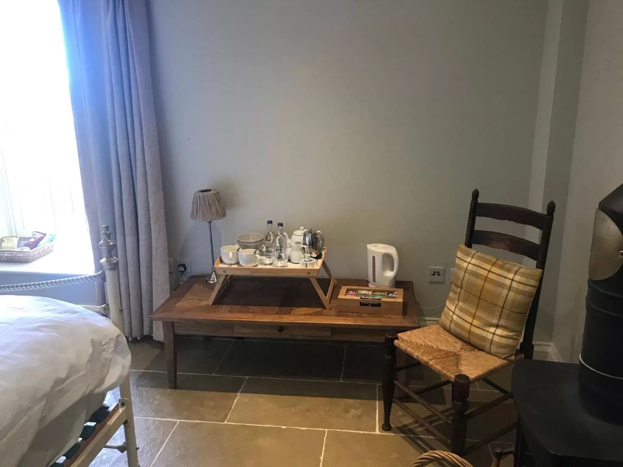 Kitchen or kitchenette, Bed in The Farmhouse at Bodnant Welsh Food