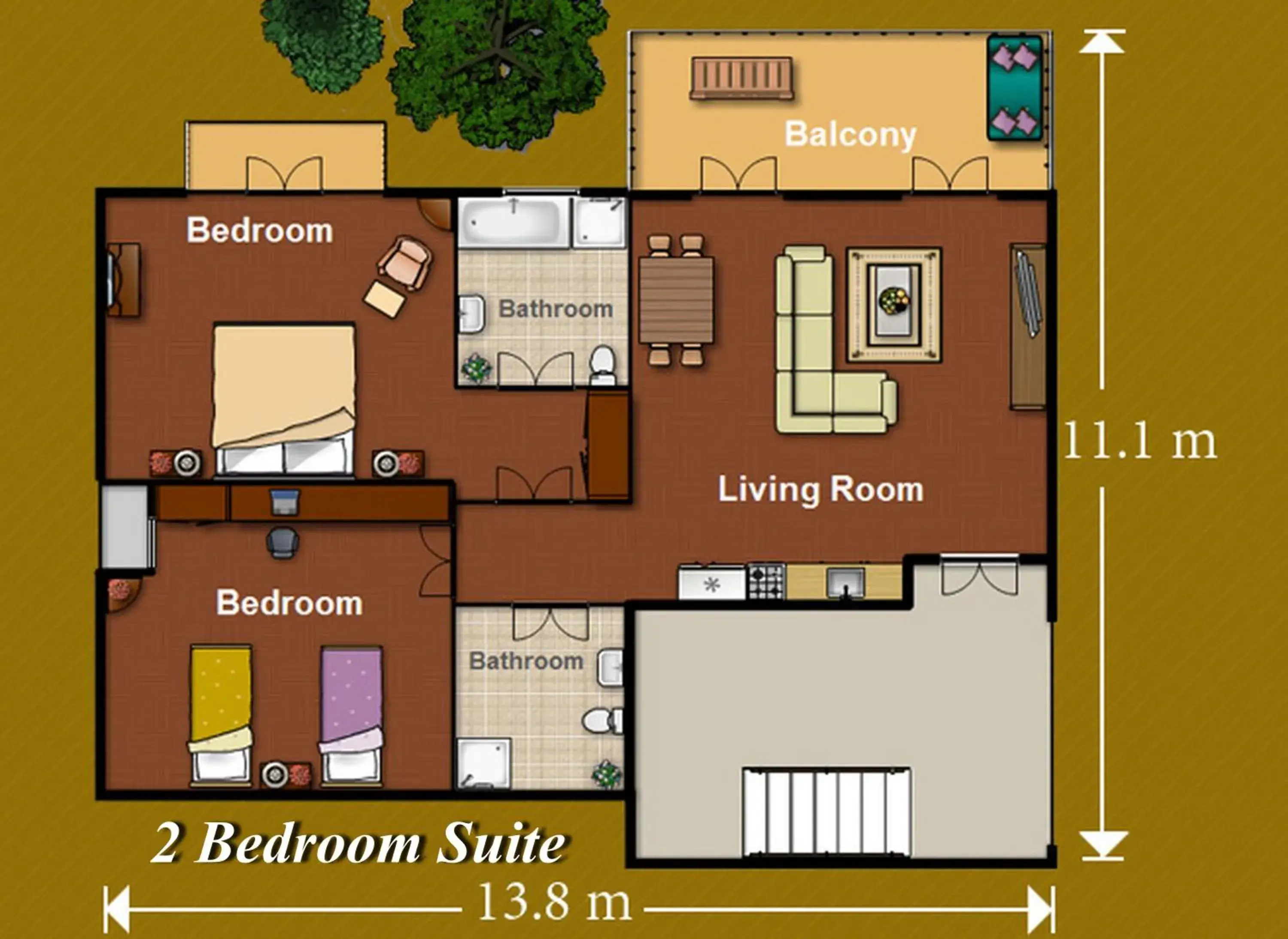 Decorative detail, Floor Plan in Shewe Wana Suite Resort