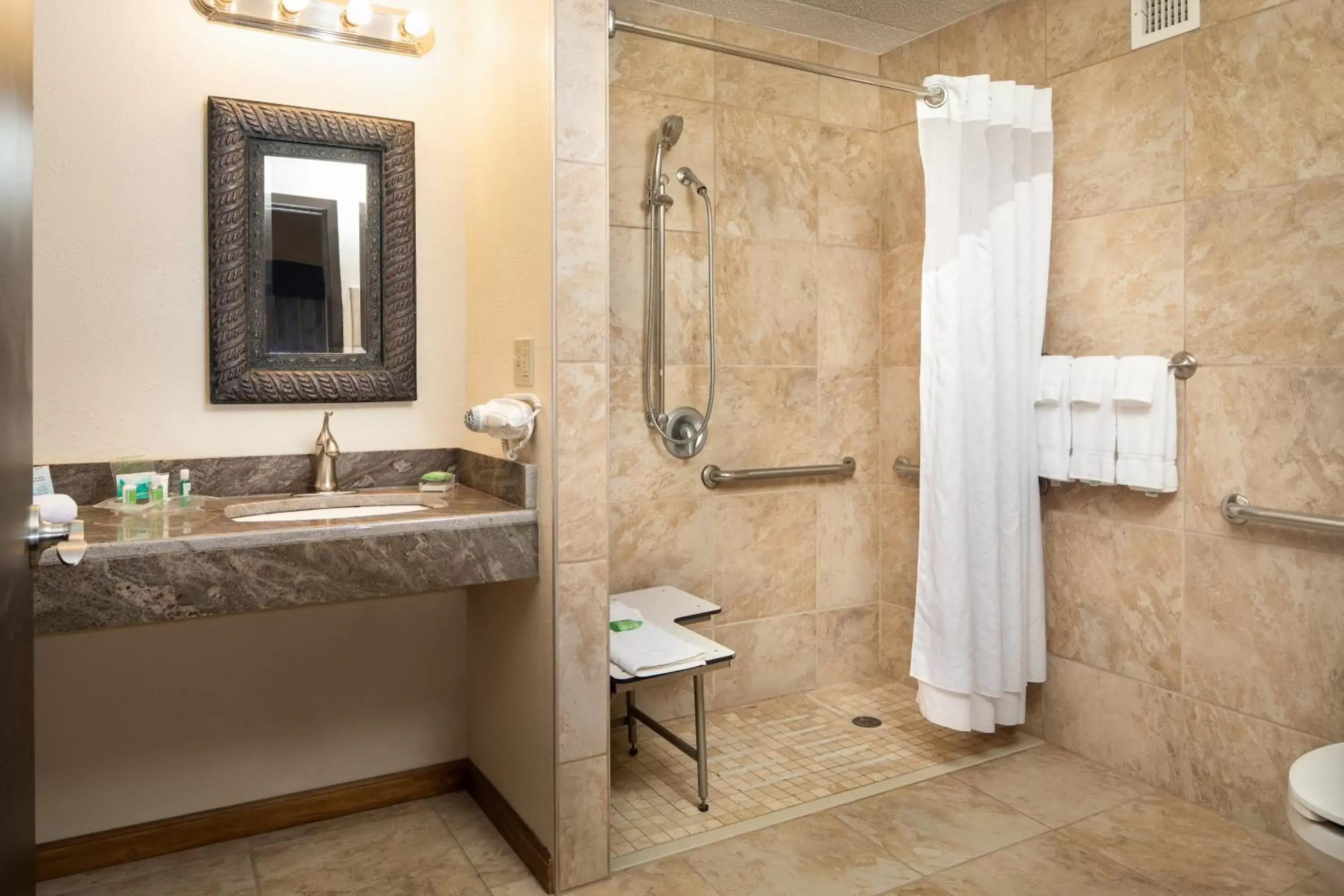 Bathroom in Holiday Inn and Suites Charleston West, an IHG Hotel