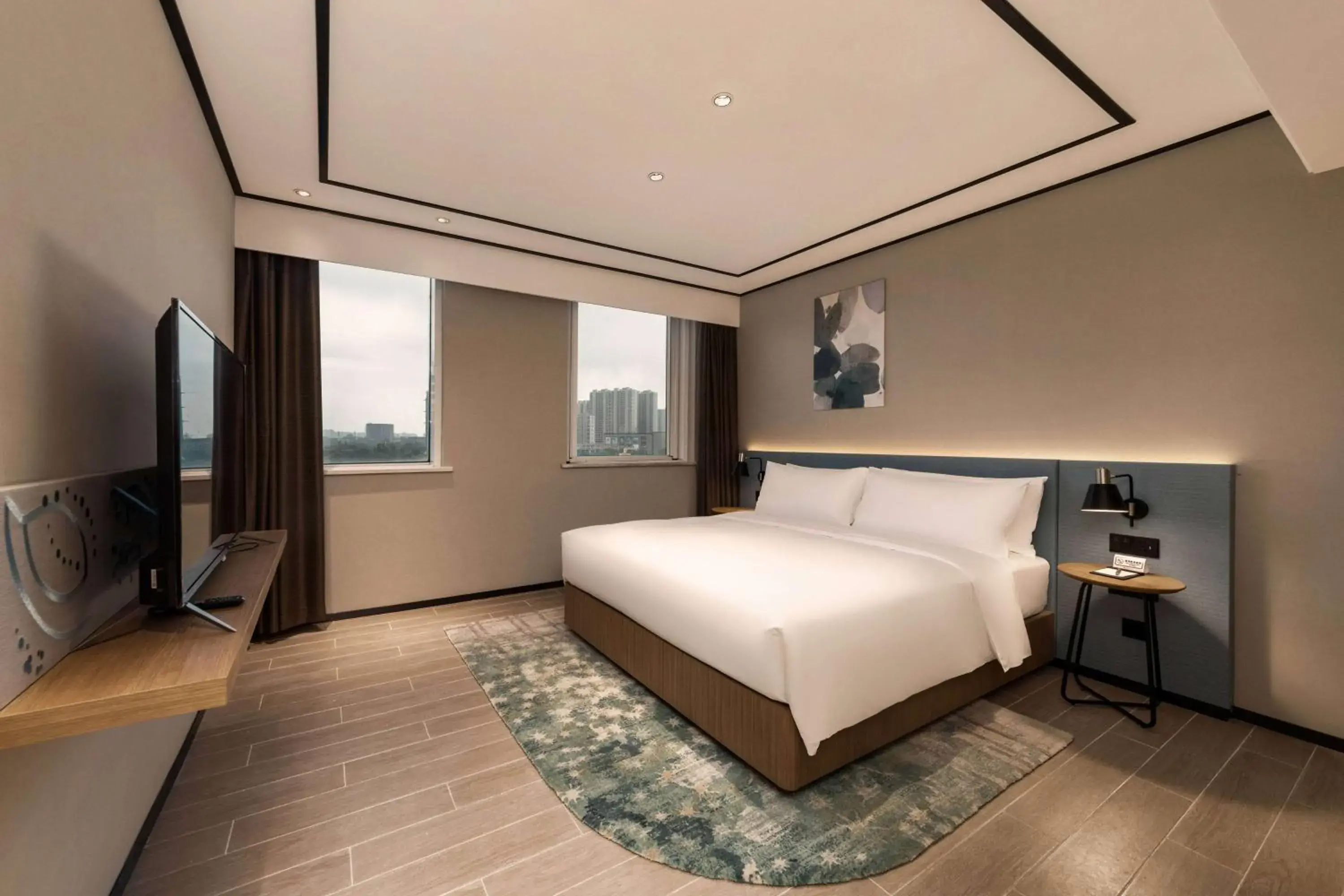 Bed in Hilton Garden Inn Nantong Xinghu