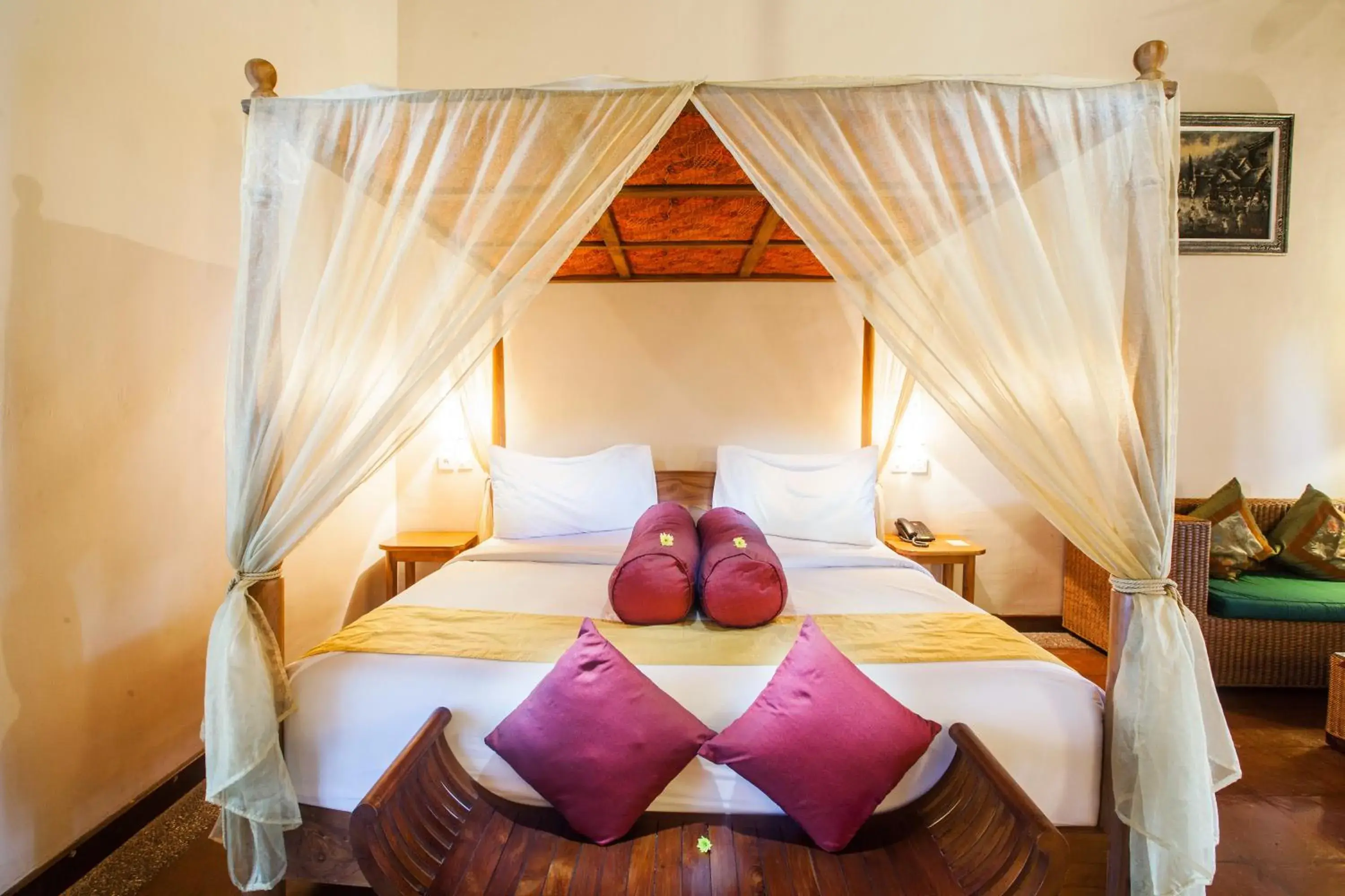 Bed in Junjungan Ubud Hotel & Spa