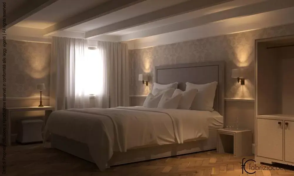 Bed in Hotel Bartolomeo
