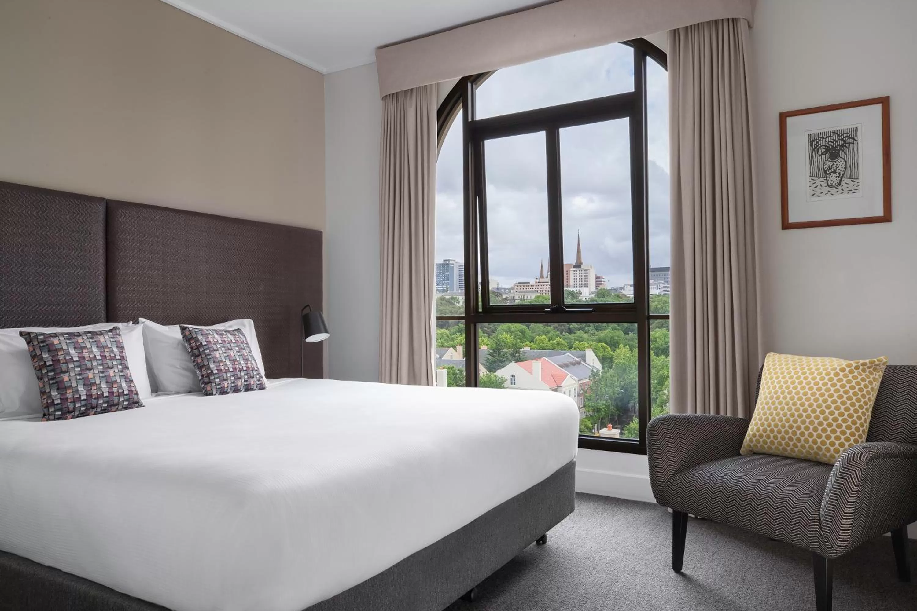 Bedroom, Bed in Mantra on Jolimont Melbourne