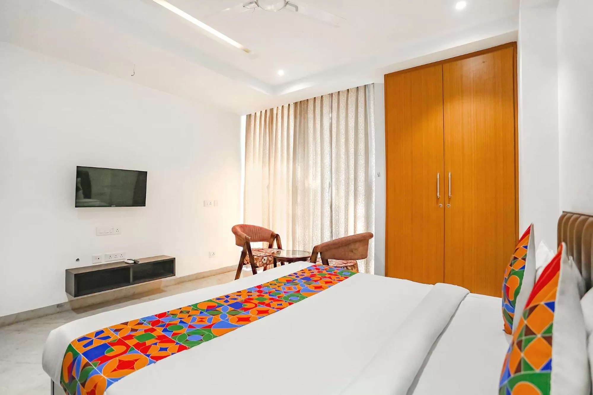 Bed in FabExpress Aerosky Deluxe - Nr Yashobhoomi Convention Centre
