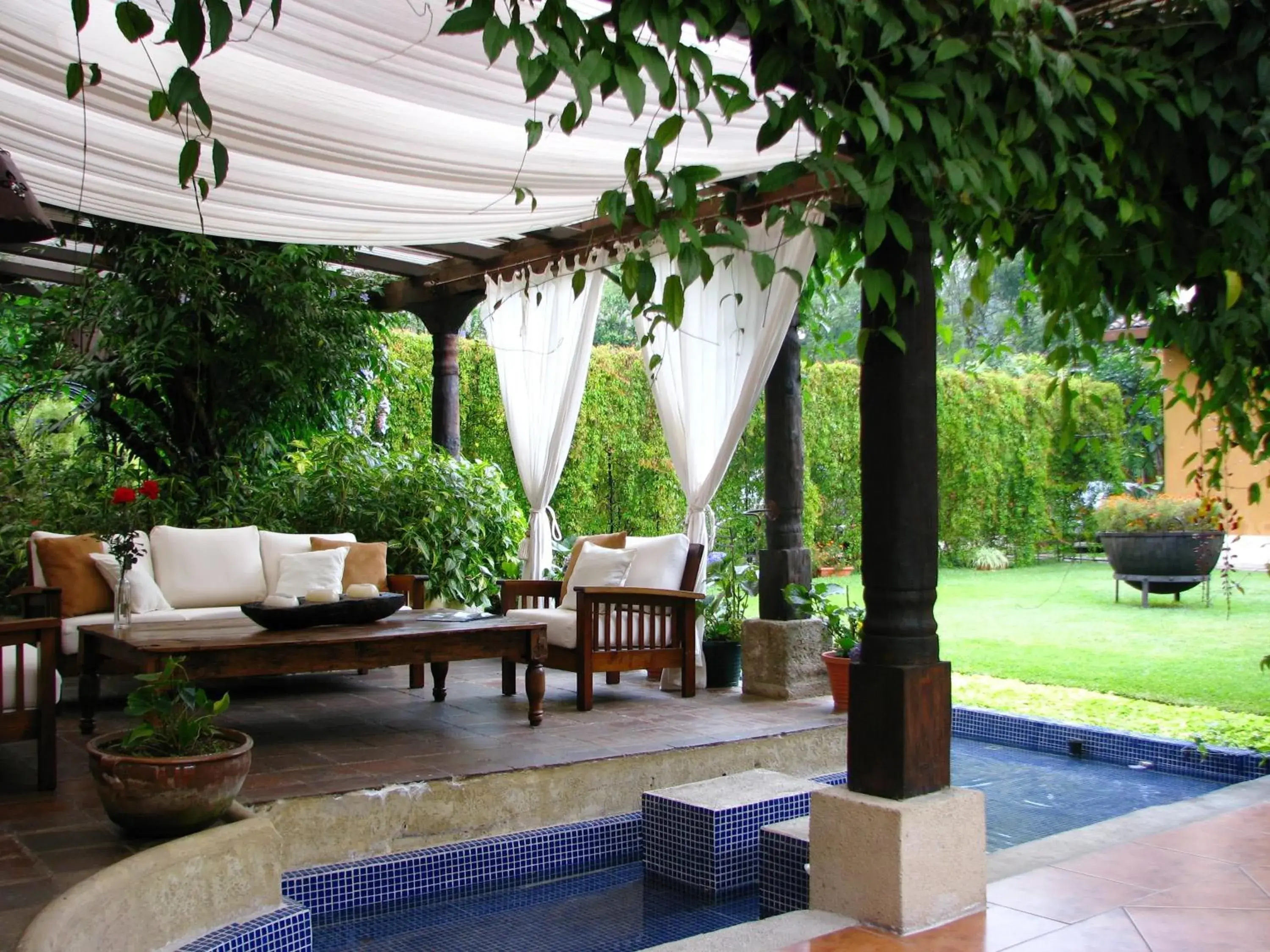 Patio in Casa Santa Rosa Hotel Boutique