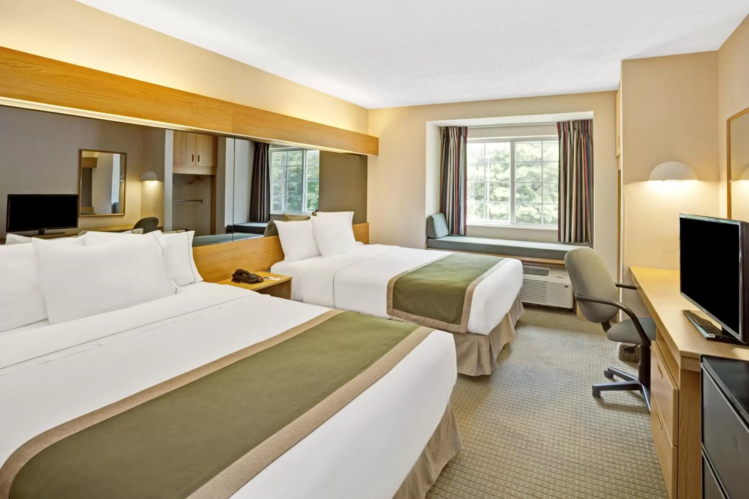 Queen Room with Two Queen Beds - Disability Access/Non-Smoking in Microtel Inn by Wyndham Raleigh-Durham Airport