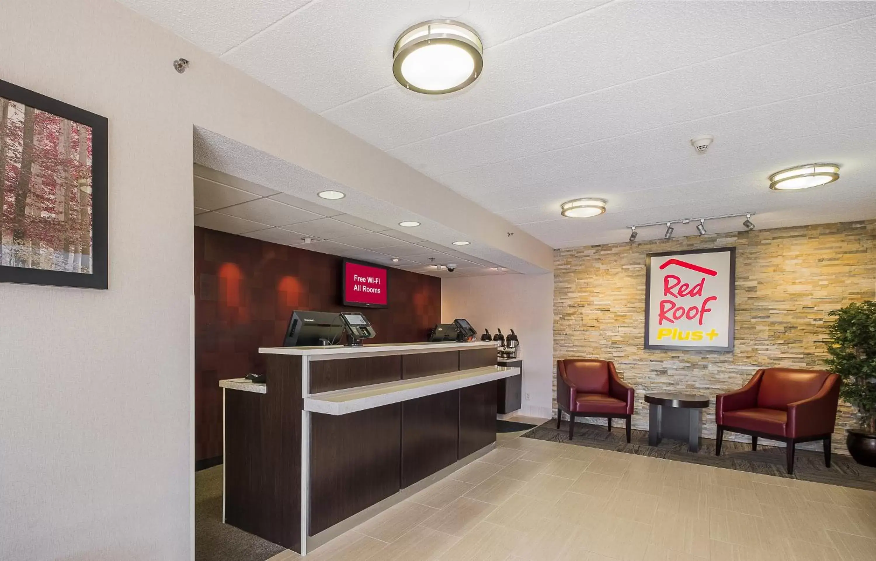 Lobby or reception, Lobby/Reception in Red Roof Inn PLUS + Boston - Framingham