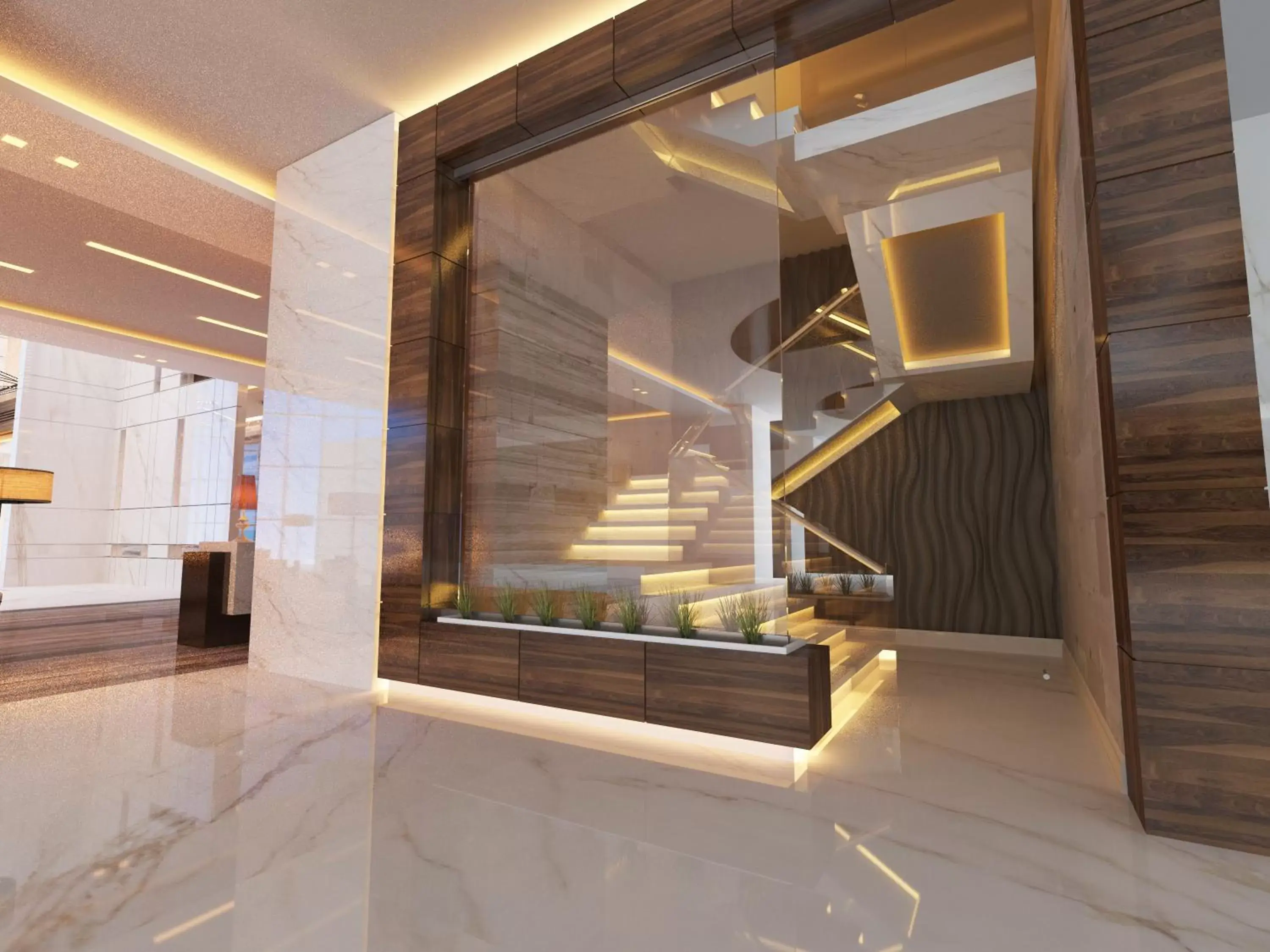 Lobby or reception in Radisson Blu Hotel, Dubai Waterfront