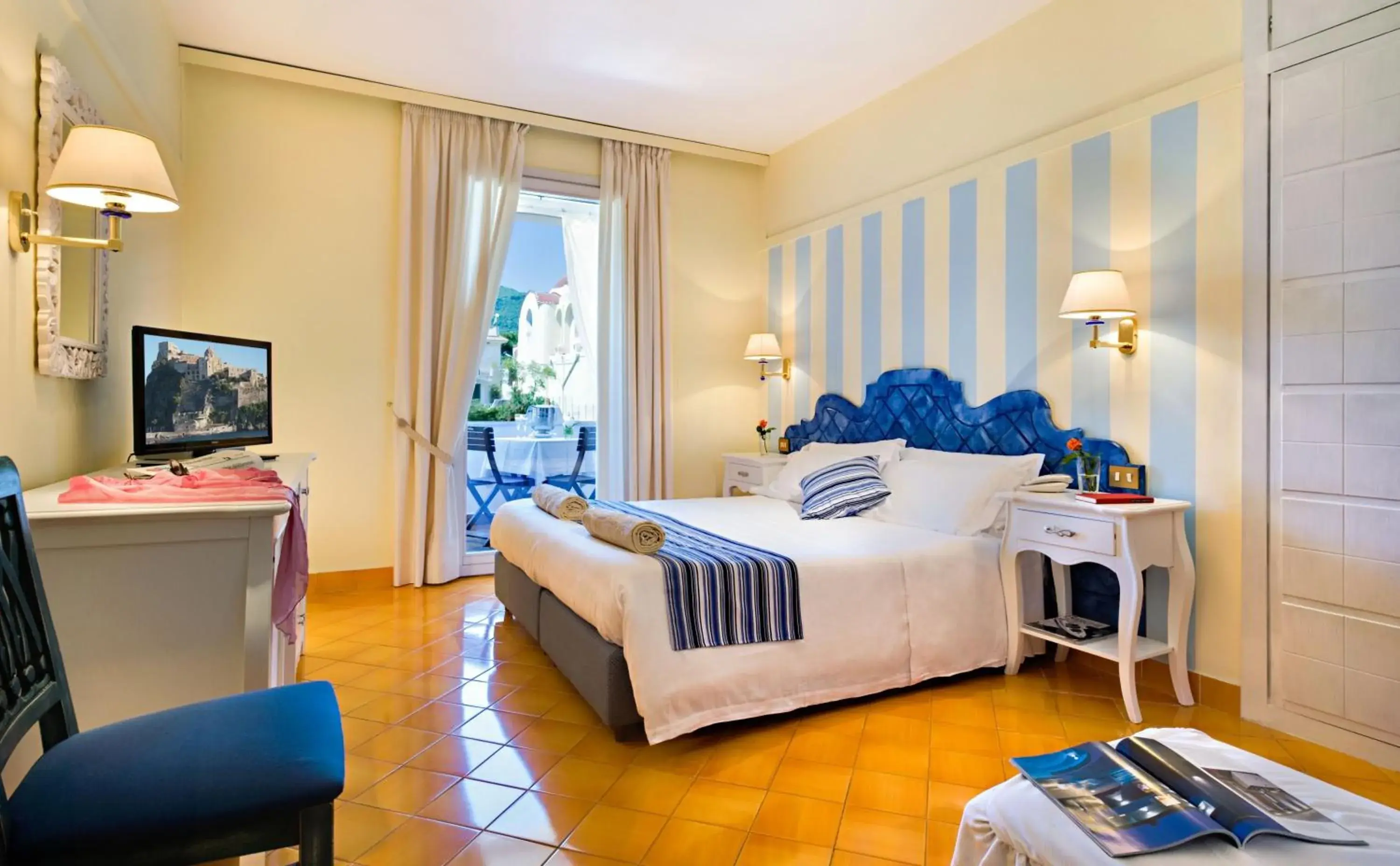 Bedroom, Bed in Hotel Mare Blu Terme