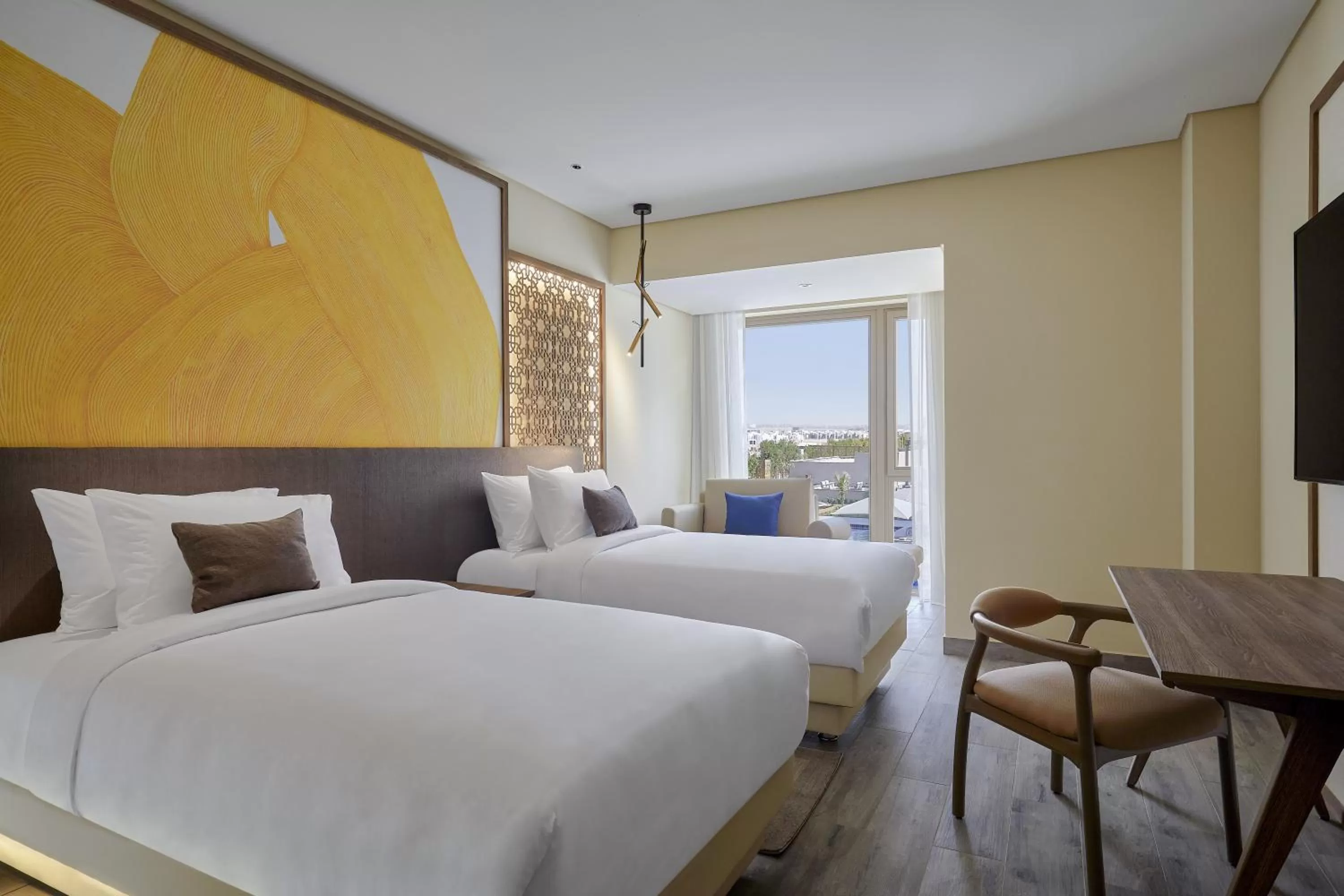 Bed in Hyatt Regency Cairo West