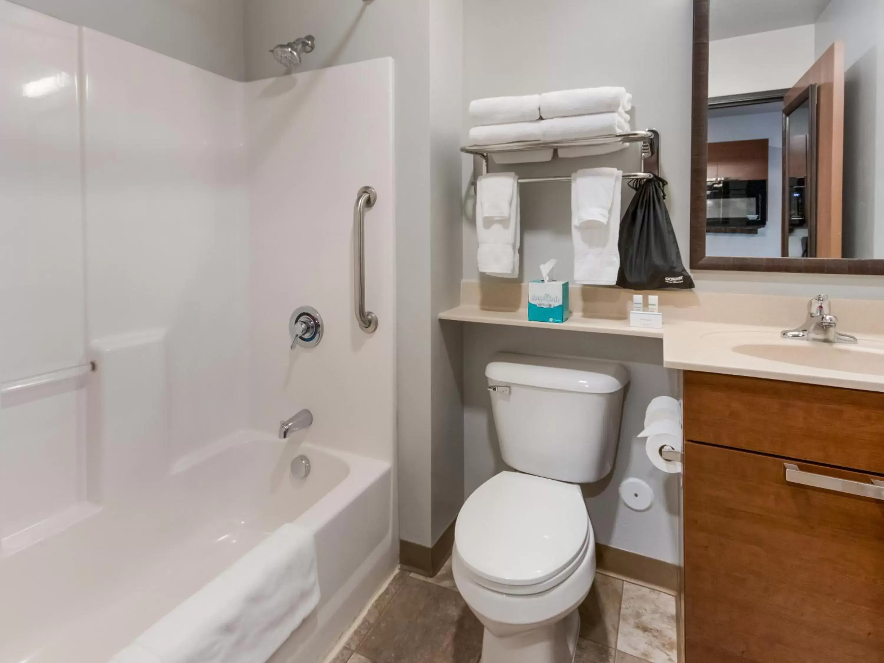 Bathroom in My Place Hotel-Fargo, ND