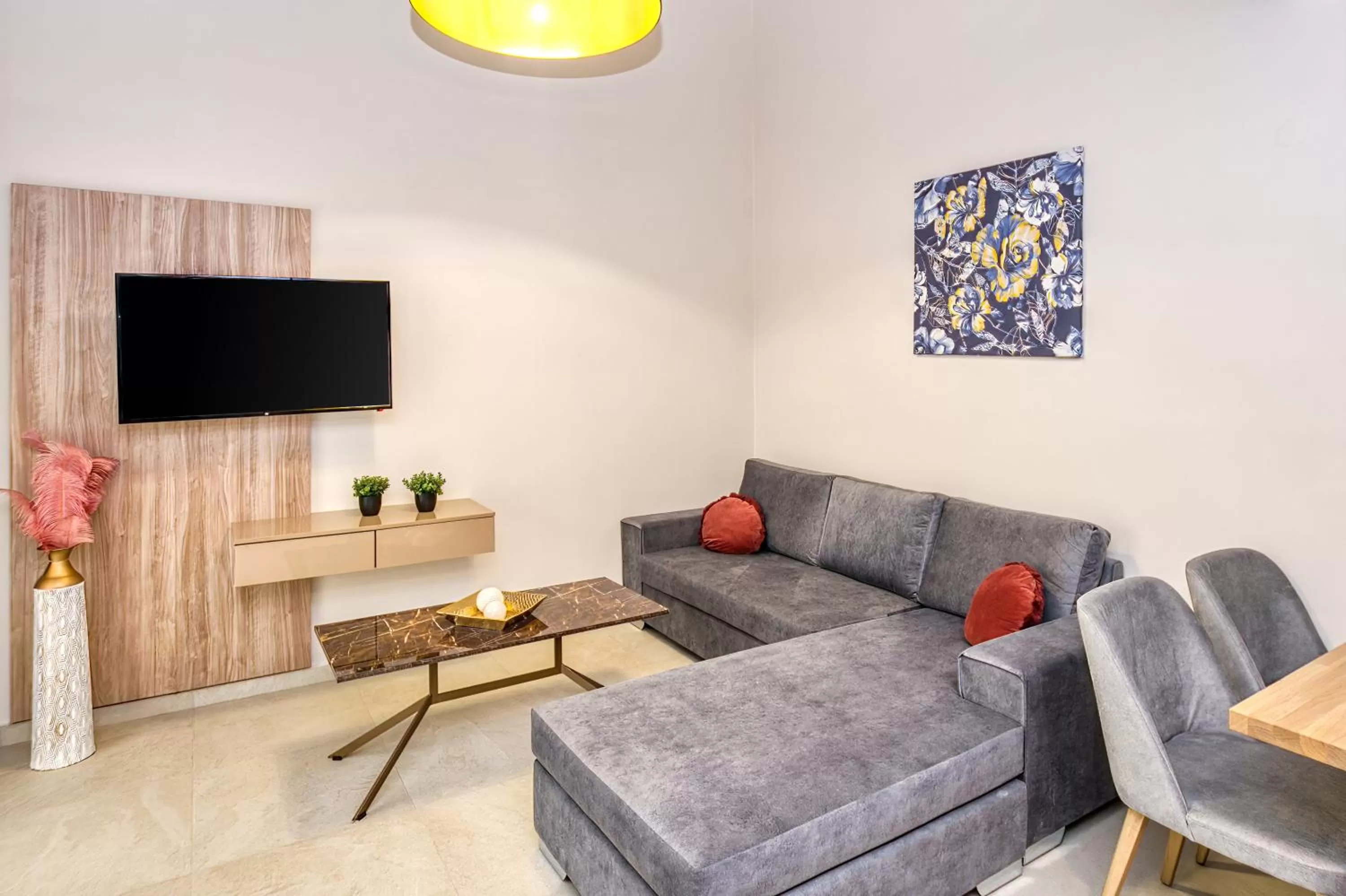 Living room in Sapphire Horizon Suites