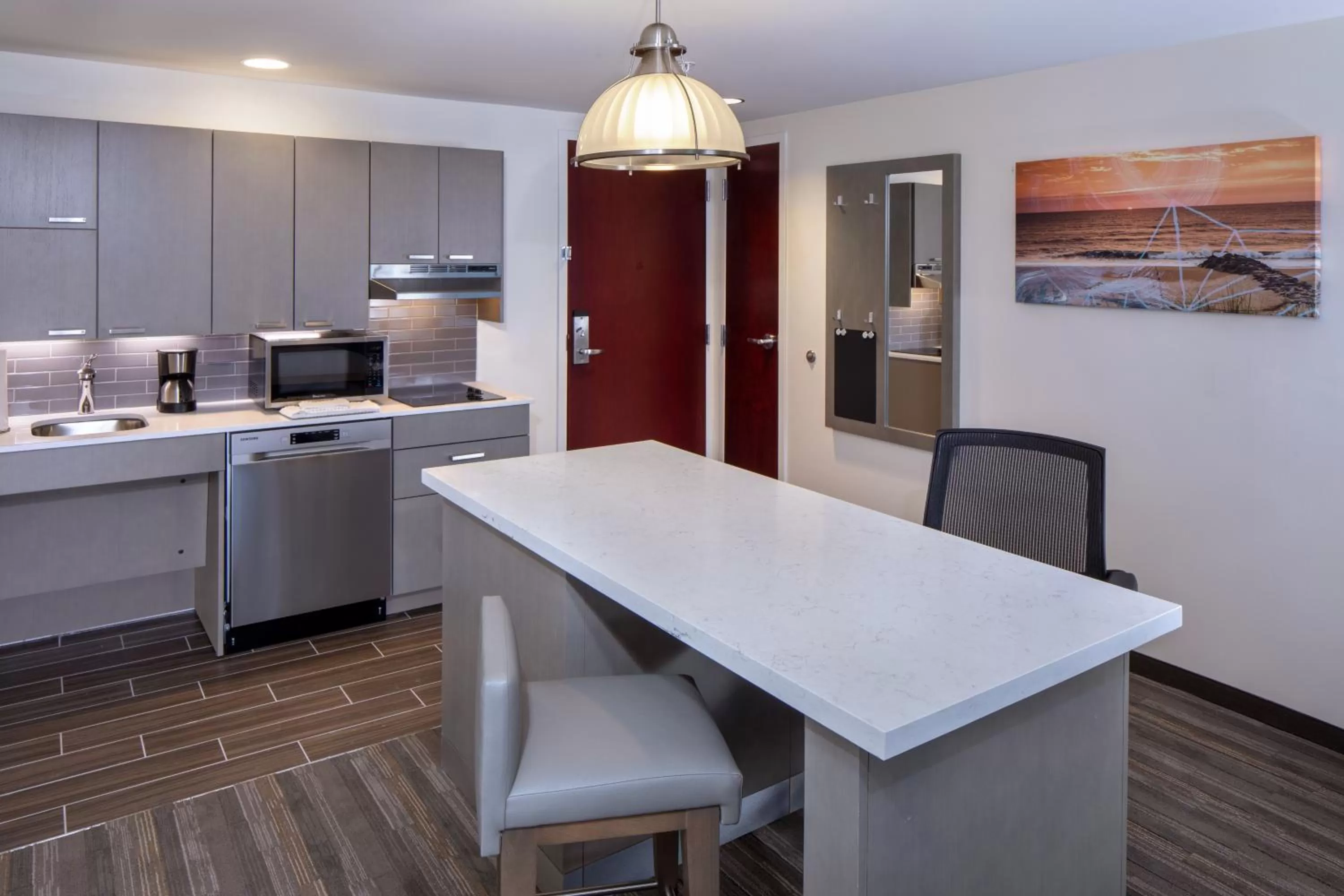 kitchen in Hyatt House Lewes Rehoboth Beach