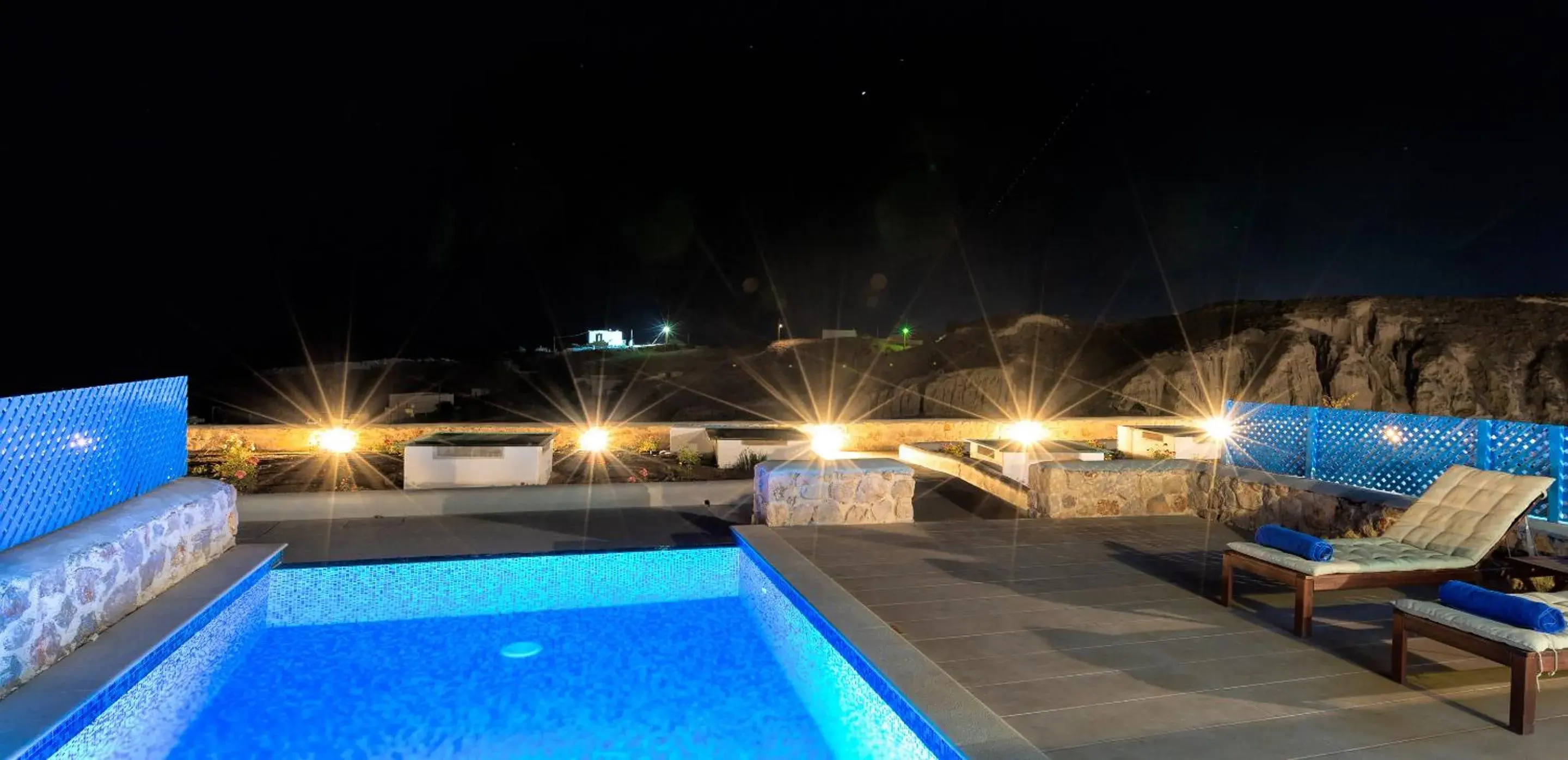 Night, Swimming Pool in Desiterra Resort