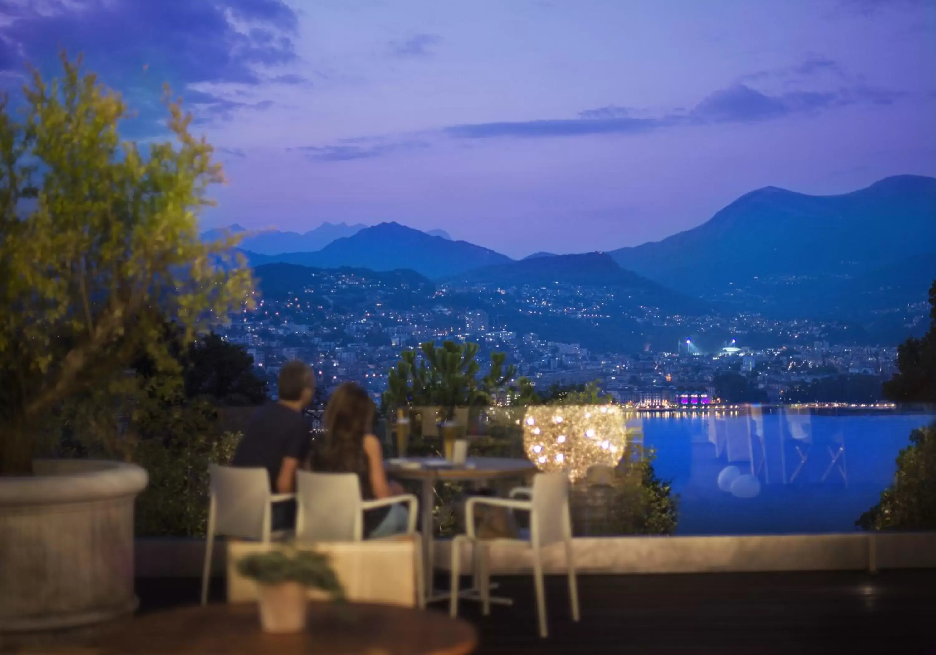 Balcony/Terrace, Mountain View in The View Lugano