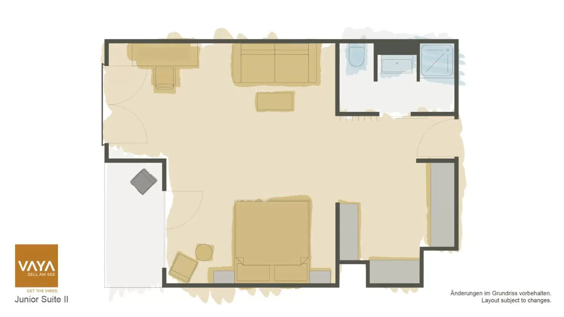 Floor Plan in VAYA Zell am See inklusive Zell am See-Kaprun Sommer Card