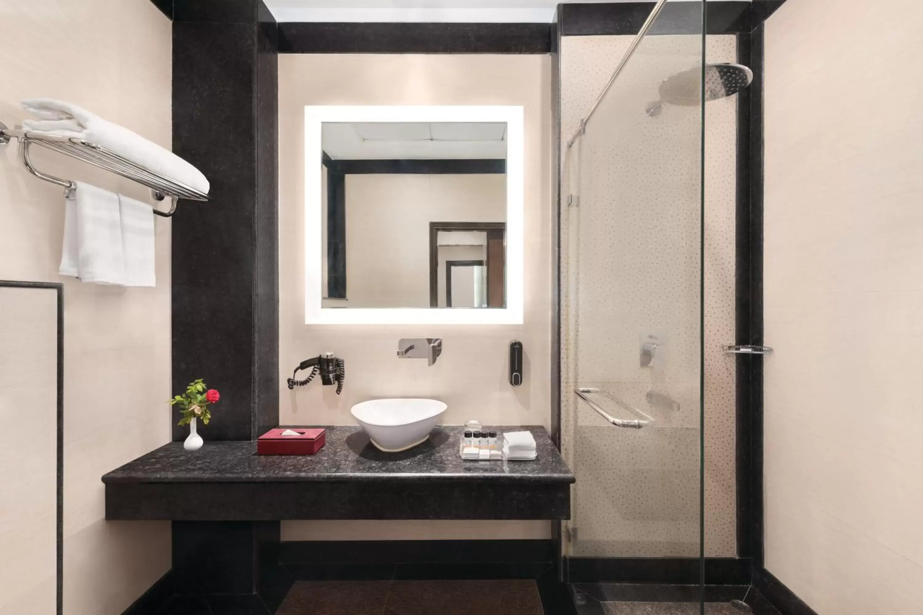 Bathroom in Ramada by Wyndham Varanasi Katesar