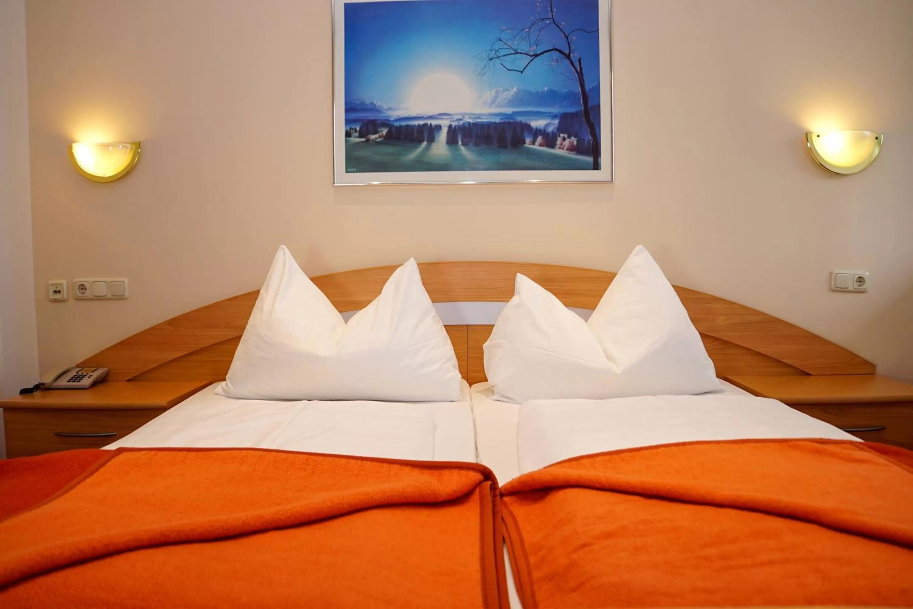 Bedroom, Bed in Hotel Hudelist