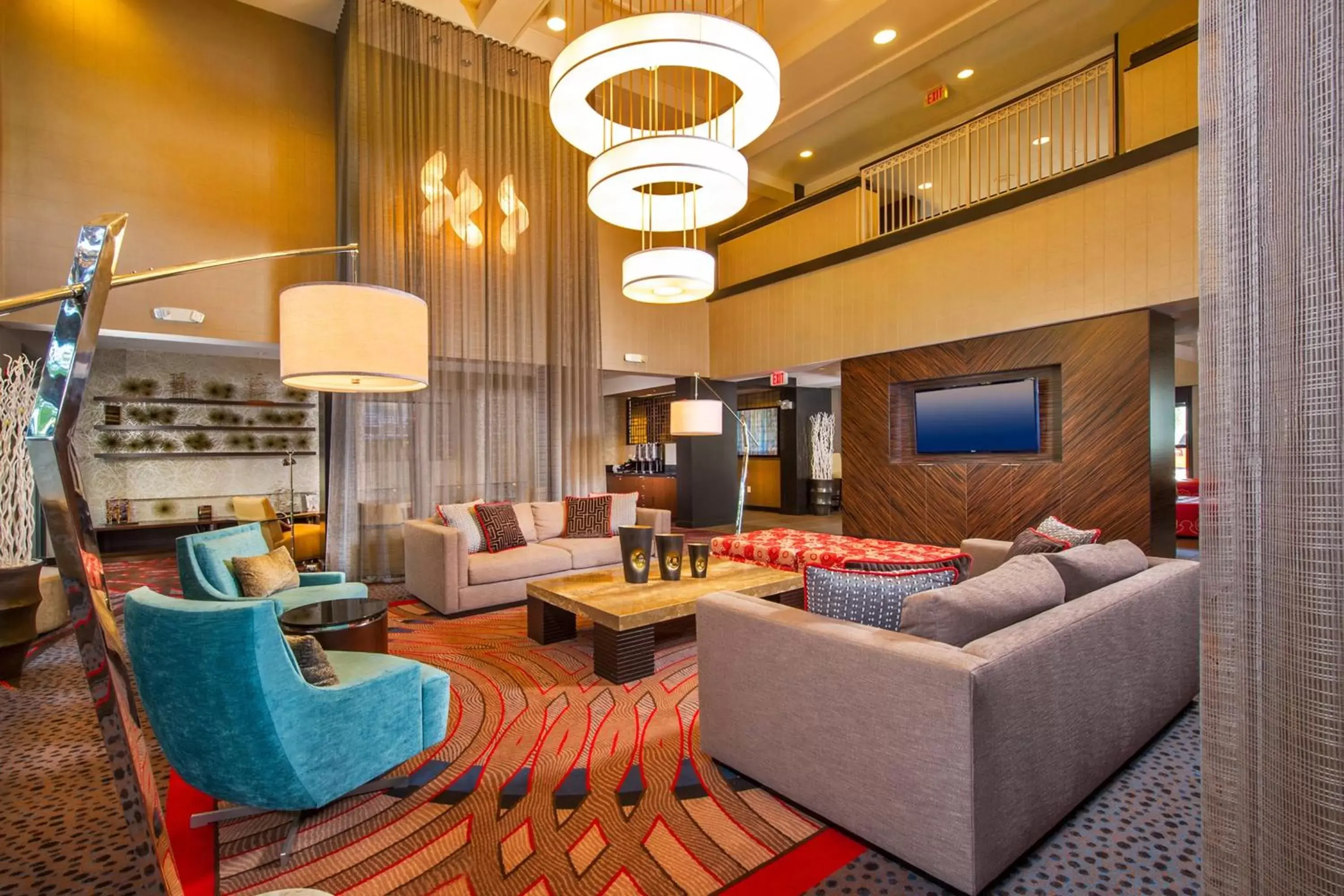 Lobby or reception, Seating Area in Courtyard by Marriott Dulles Town Center
