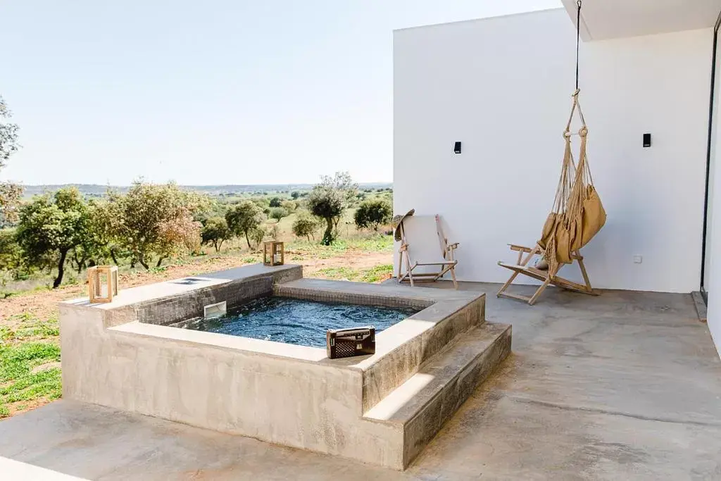 Patio, Swimming Pool in Montimerso Skyscape Countryhouse