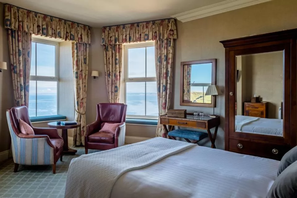Bed in Mullion Cove Hotel & Spa