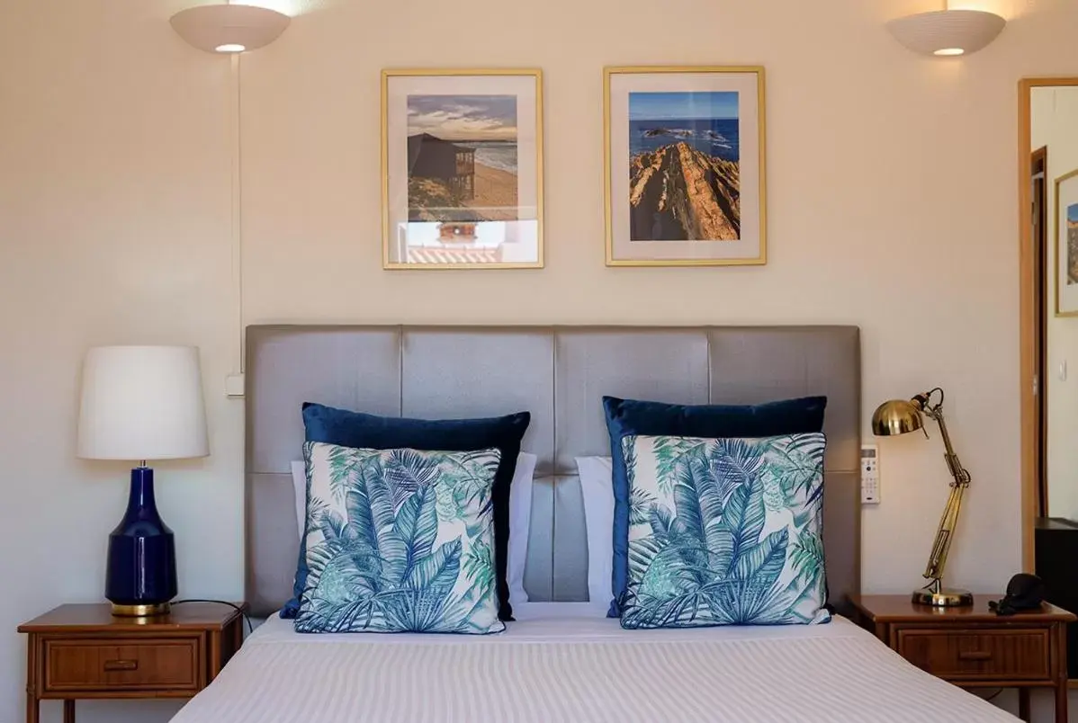 Bed in Blue Bamboo Hotel - Duna Parque Resorts & Hotels Bed in Blue Bamboo Hotel - Duna Parque Resorts & Hotels