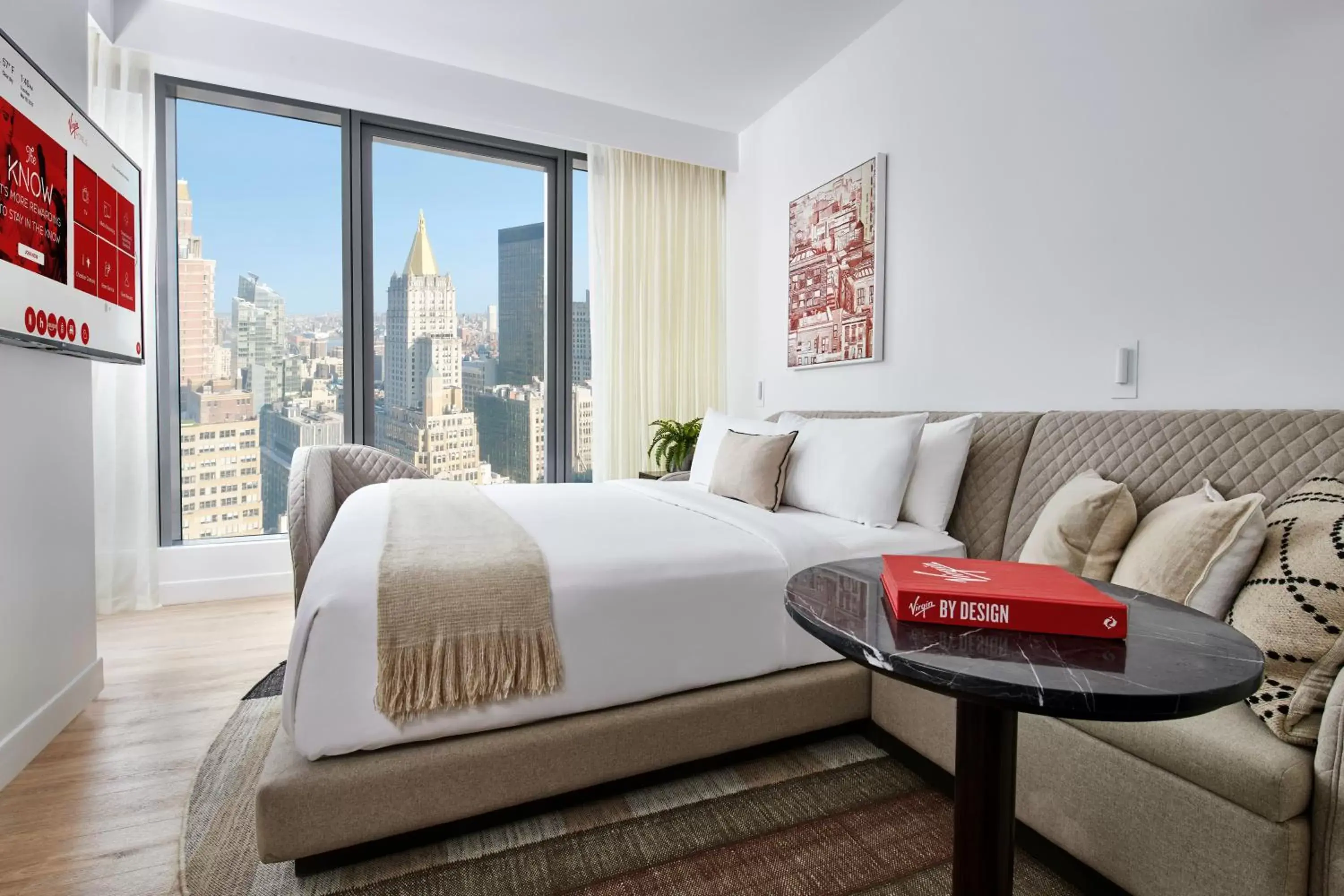 Bedroom in Virgin Hotels New York City