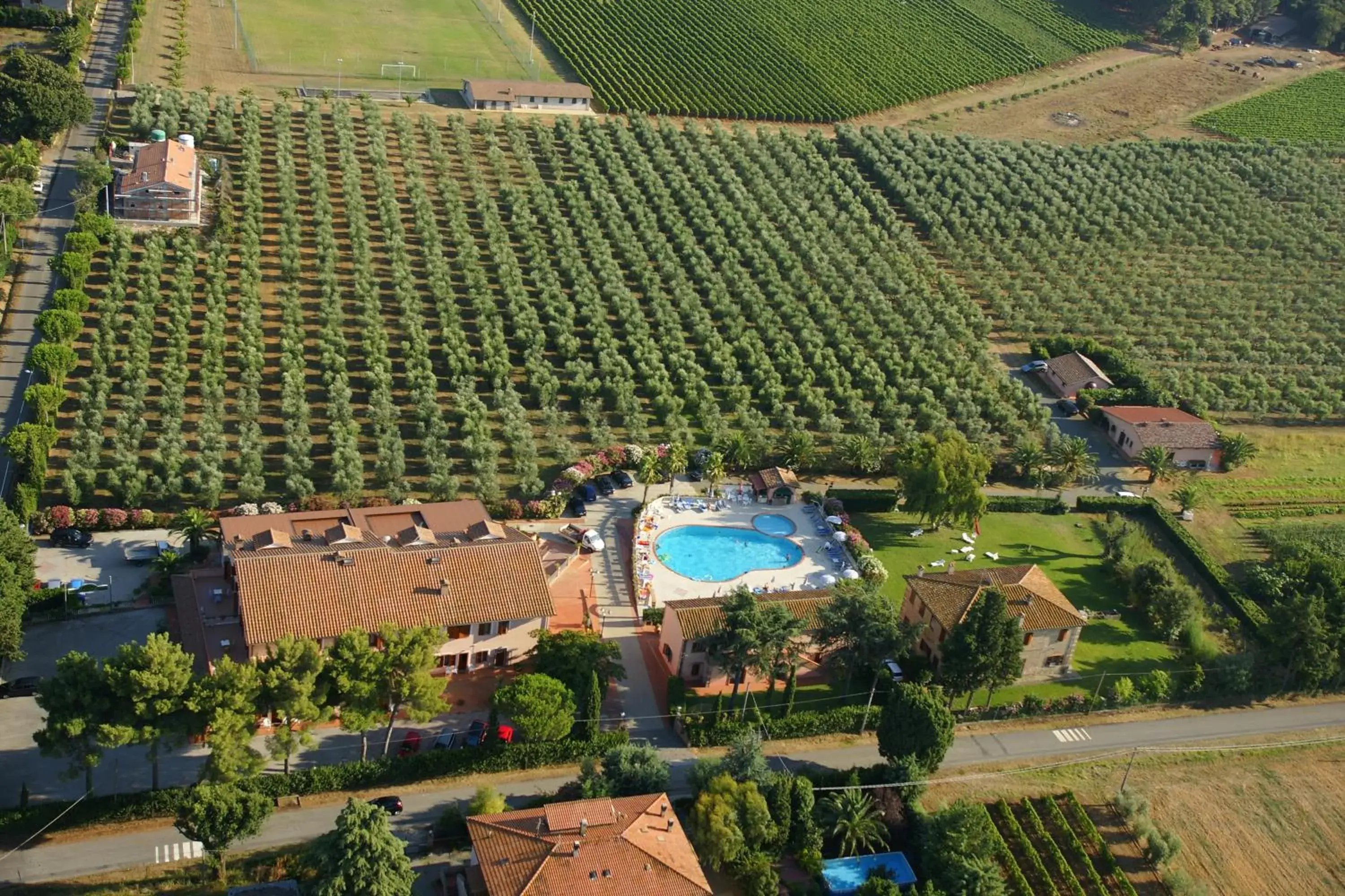 Natural landscape, Bird's-eye View in Agrihotel Elisabetta