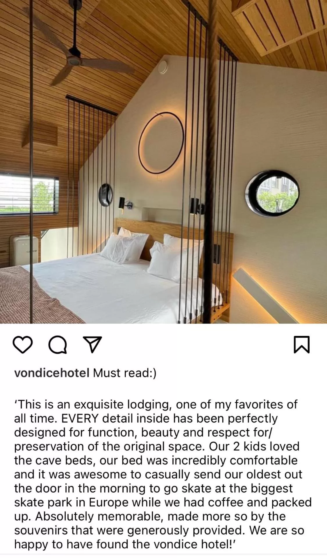 Bedroom in vondice hotel