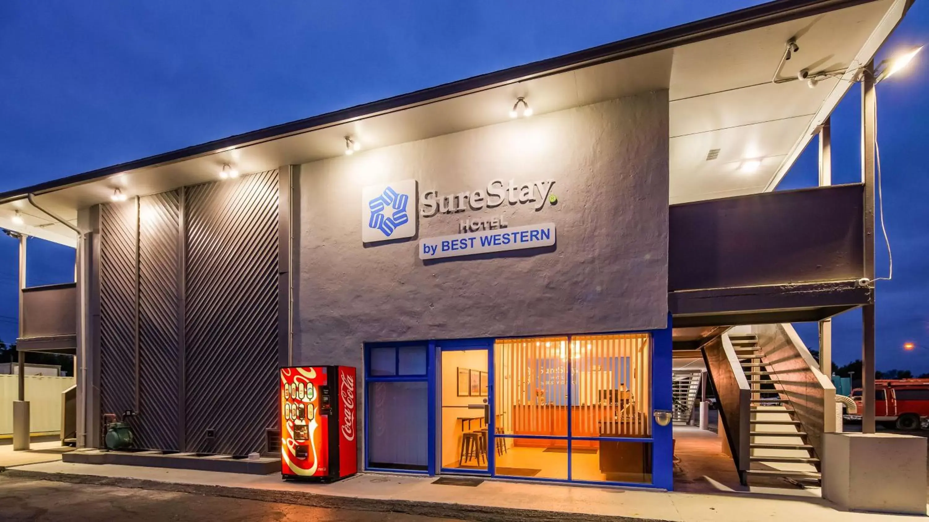 Property building in SureStay Hotel by Best Western Findlay