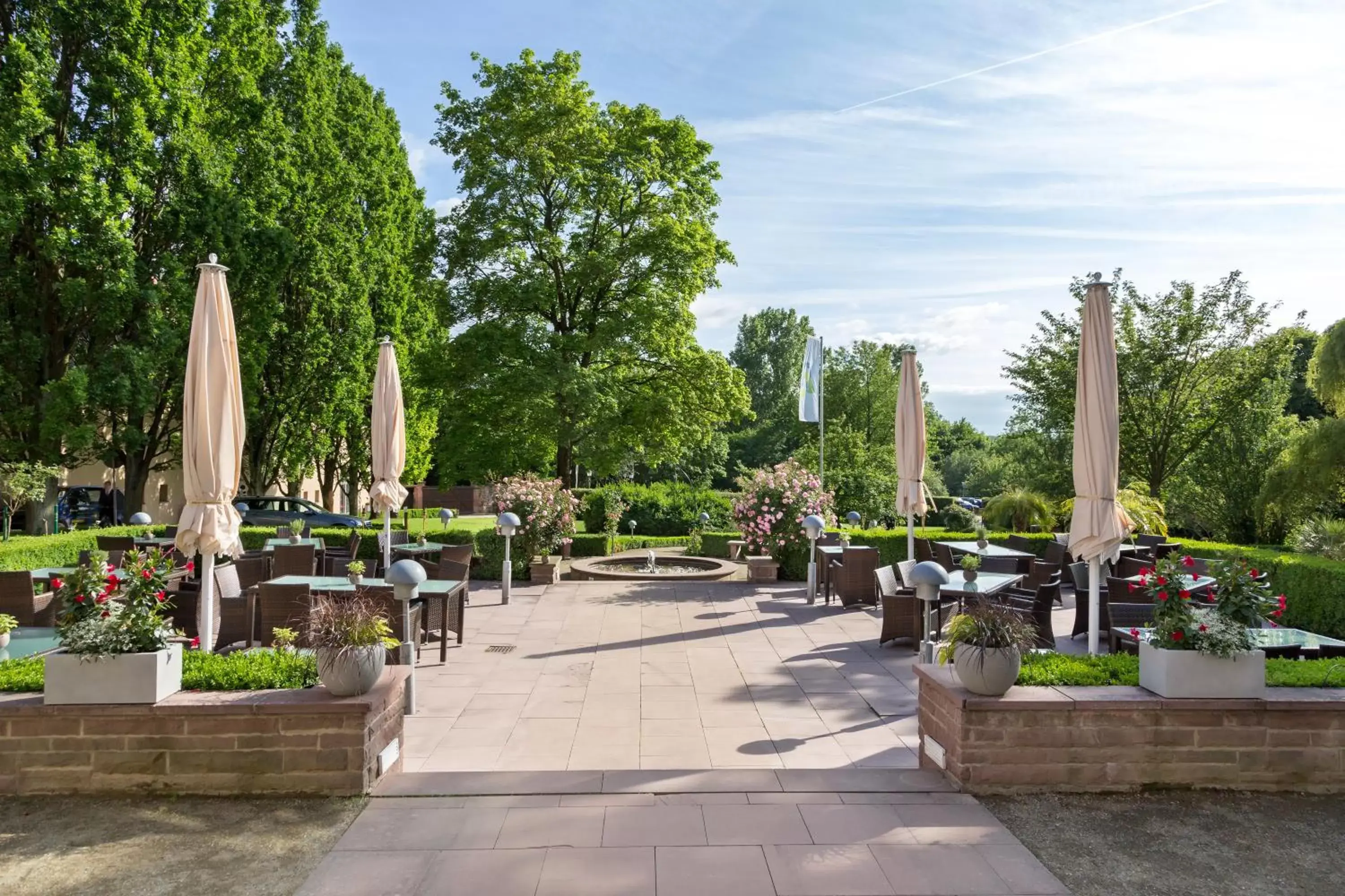 Patio in Hotel Jagdschloss Kranichstein