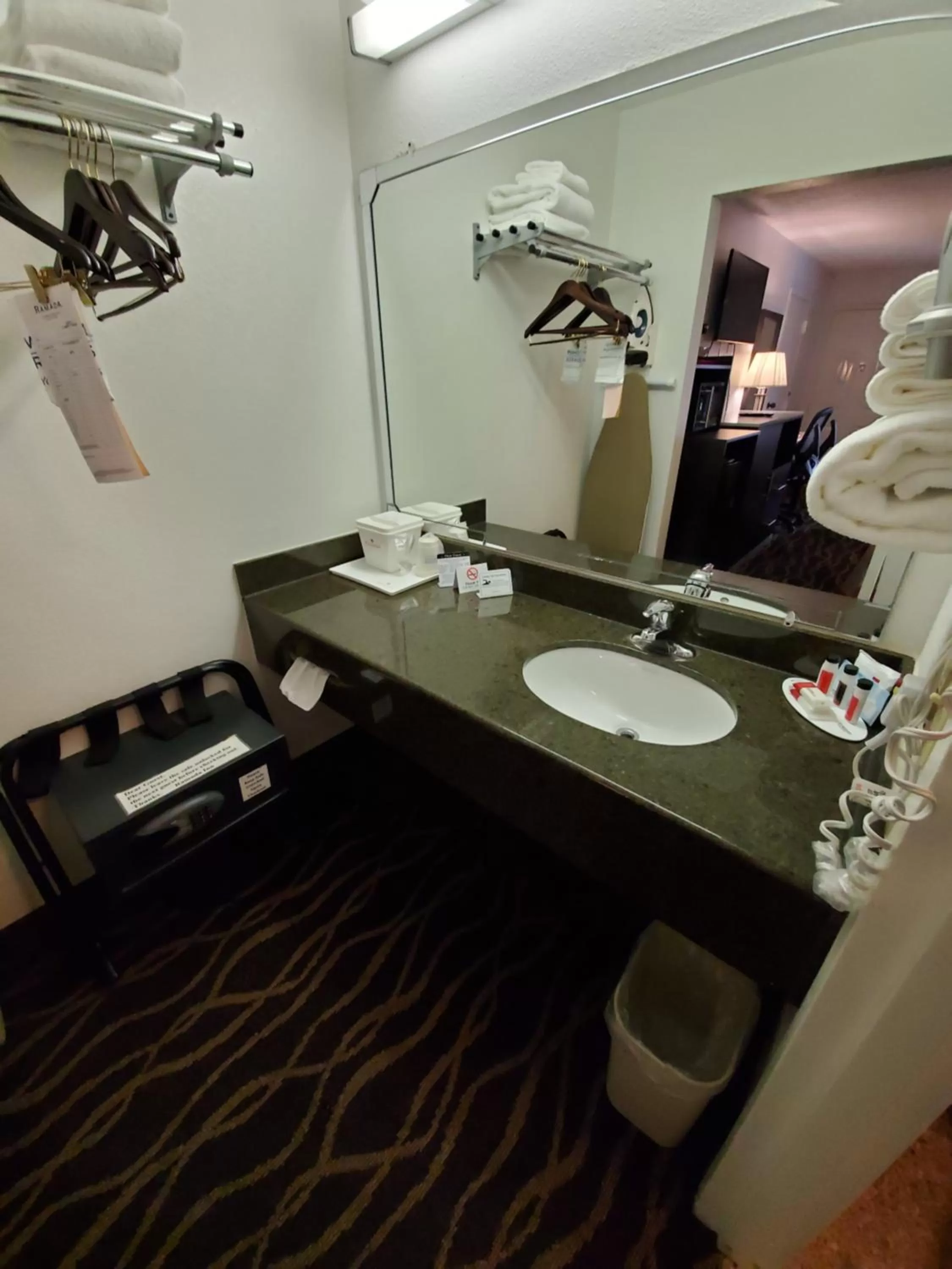 Bathroom in Ramada by Wyndham Temple Terrace/Tampa North