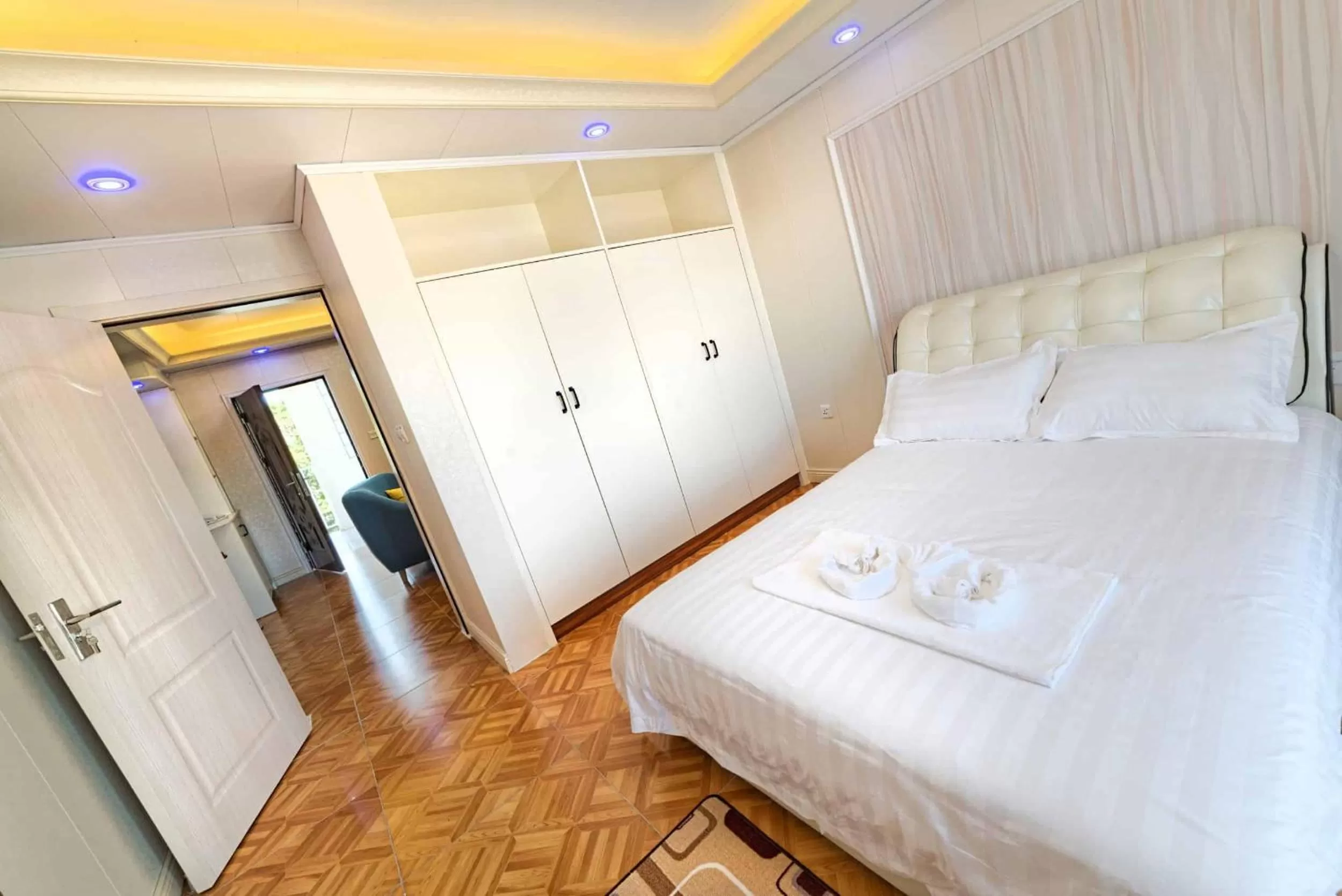 Bed in Riverside Hotel