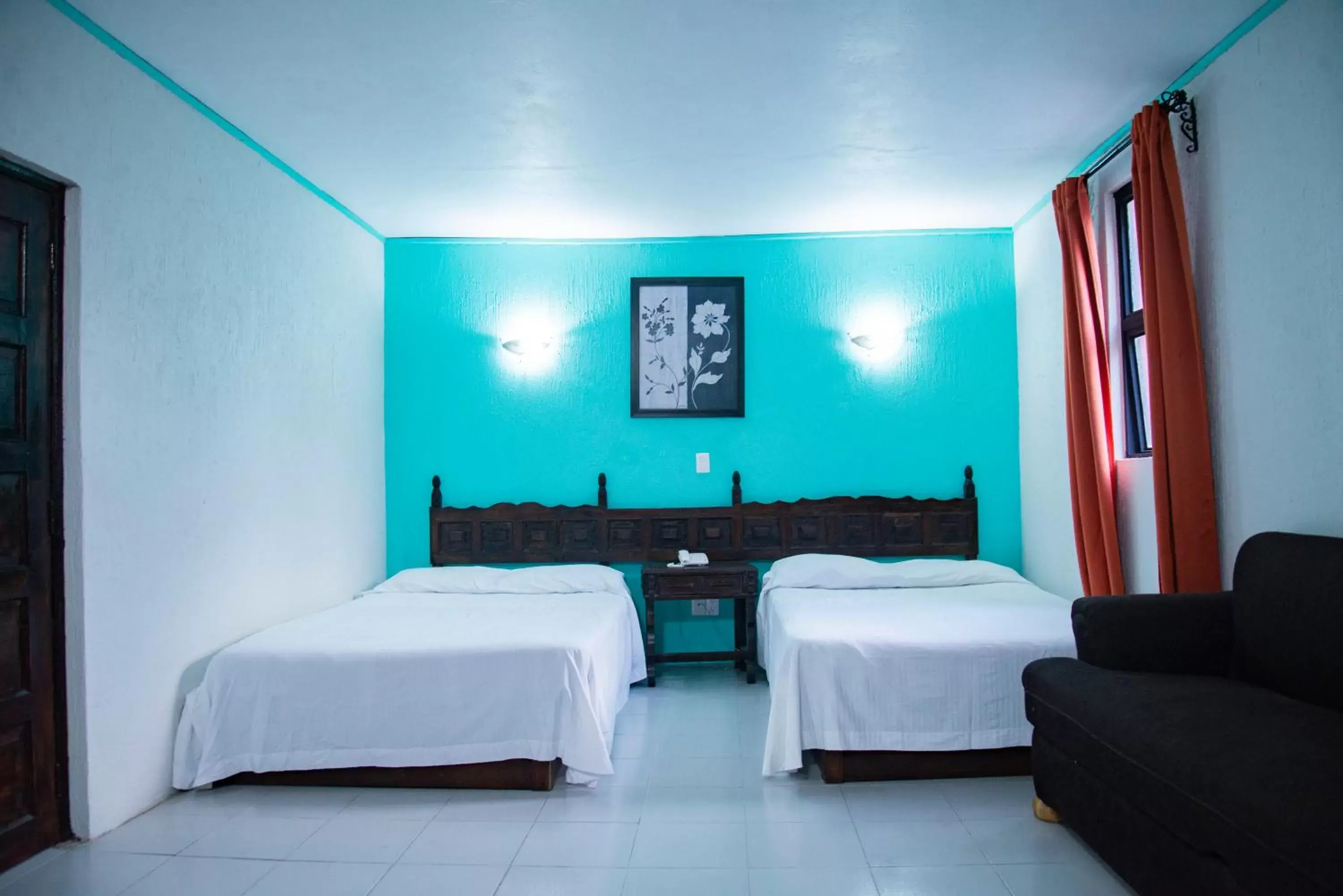 Bed in Hotel Hacienda de Cobos