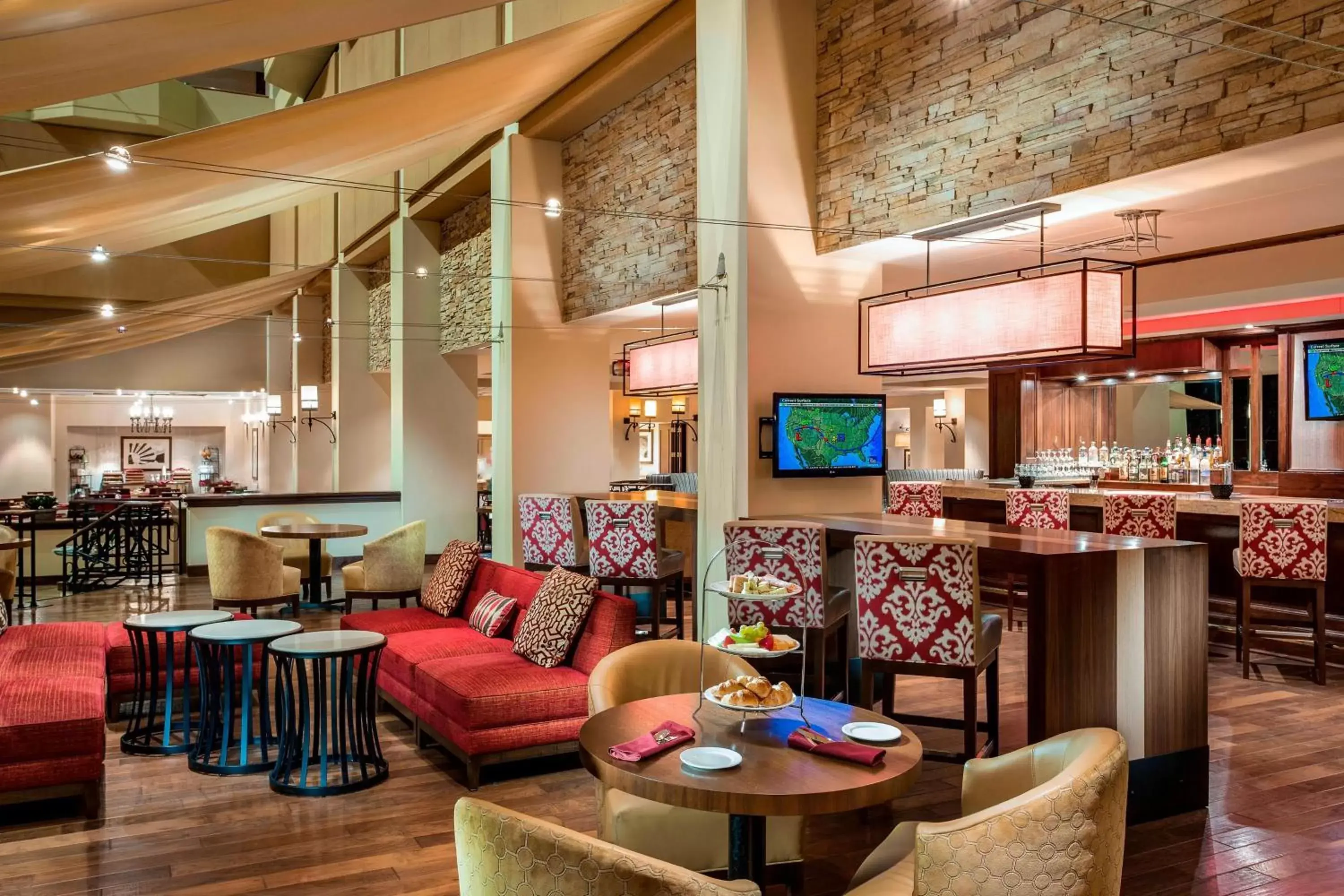 Lounge or bar, Restaurant/Places to Eat in Houston Marriott Westchase