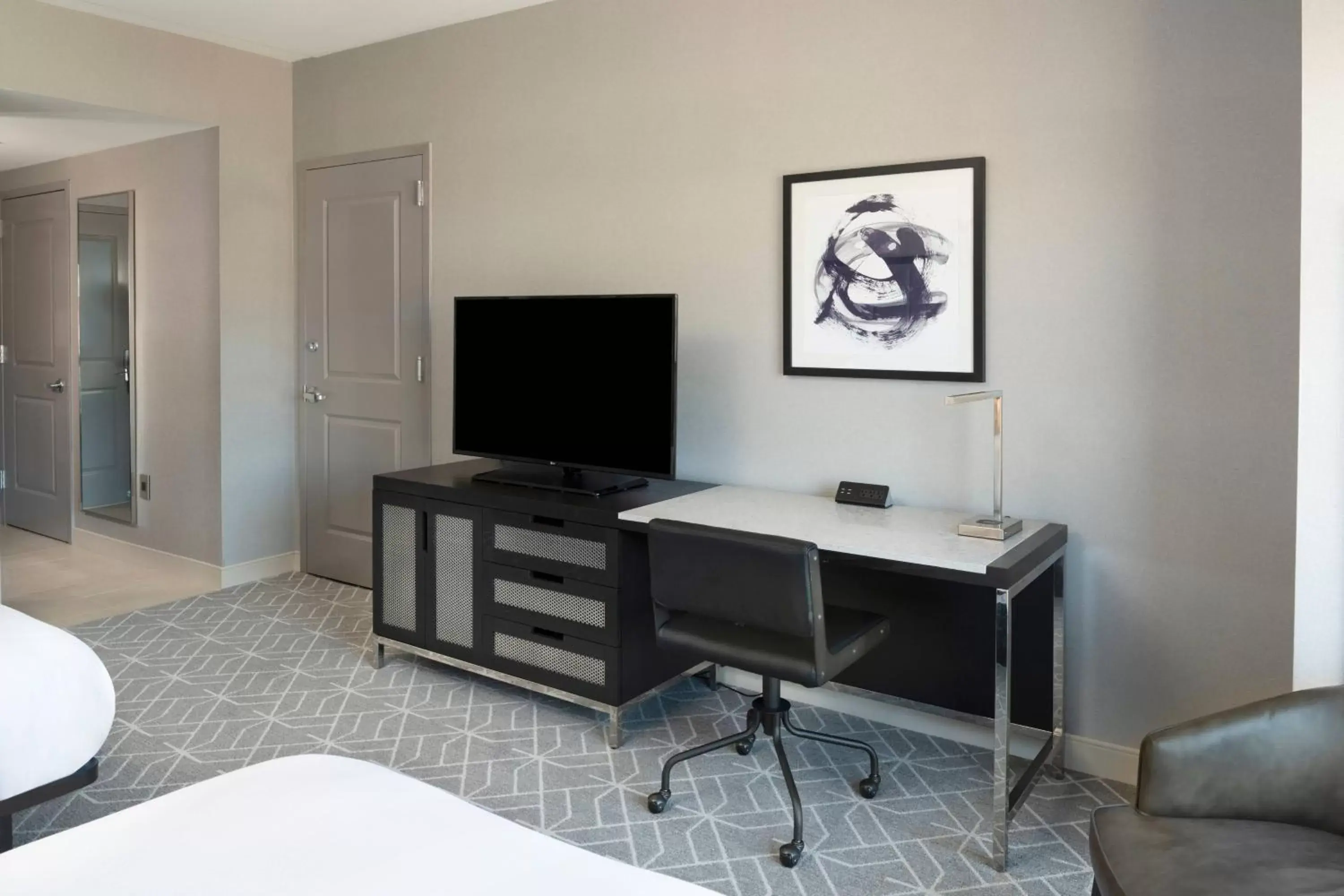 Photo of the whole room, TV/Entertainment Center in Renaissance Boston Patriot Place Hotel