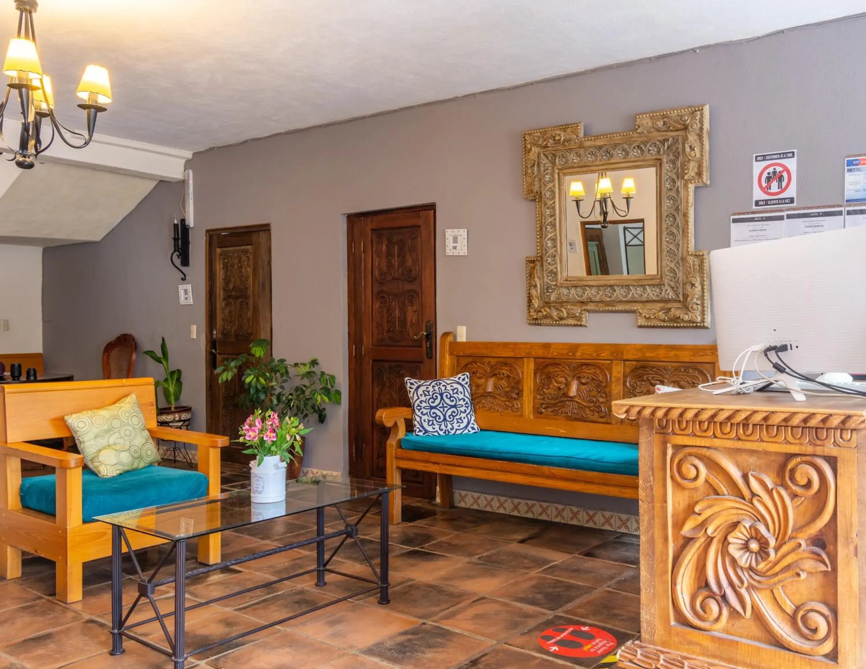 Lobby or reception, Lounge/Bar in Hotel Casa Santamar