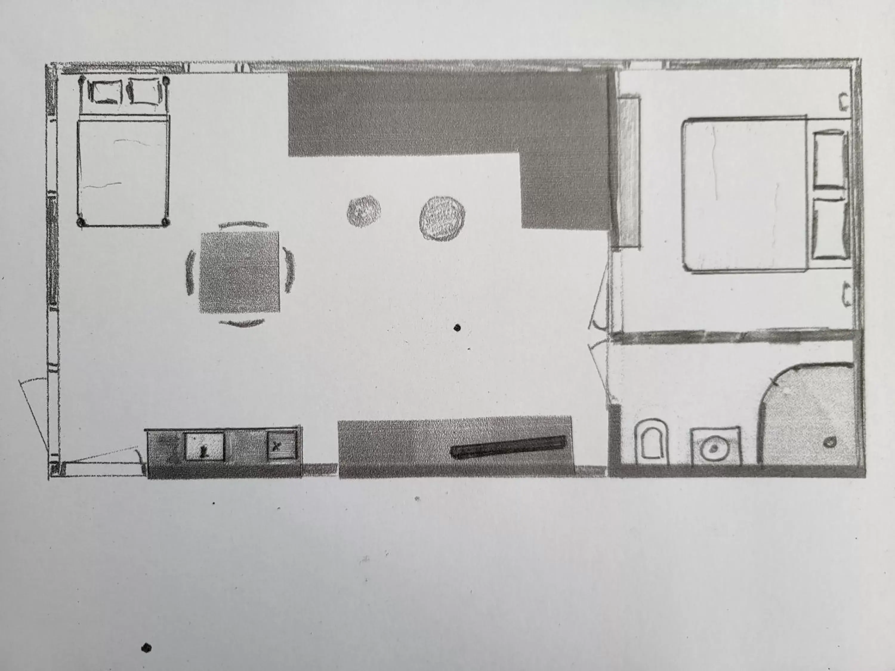 Floor Plan in LUXE Bloemenzicht 4 personen, BnB, 10 minuten van zee