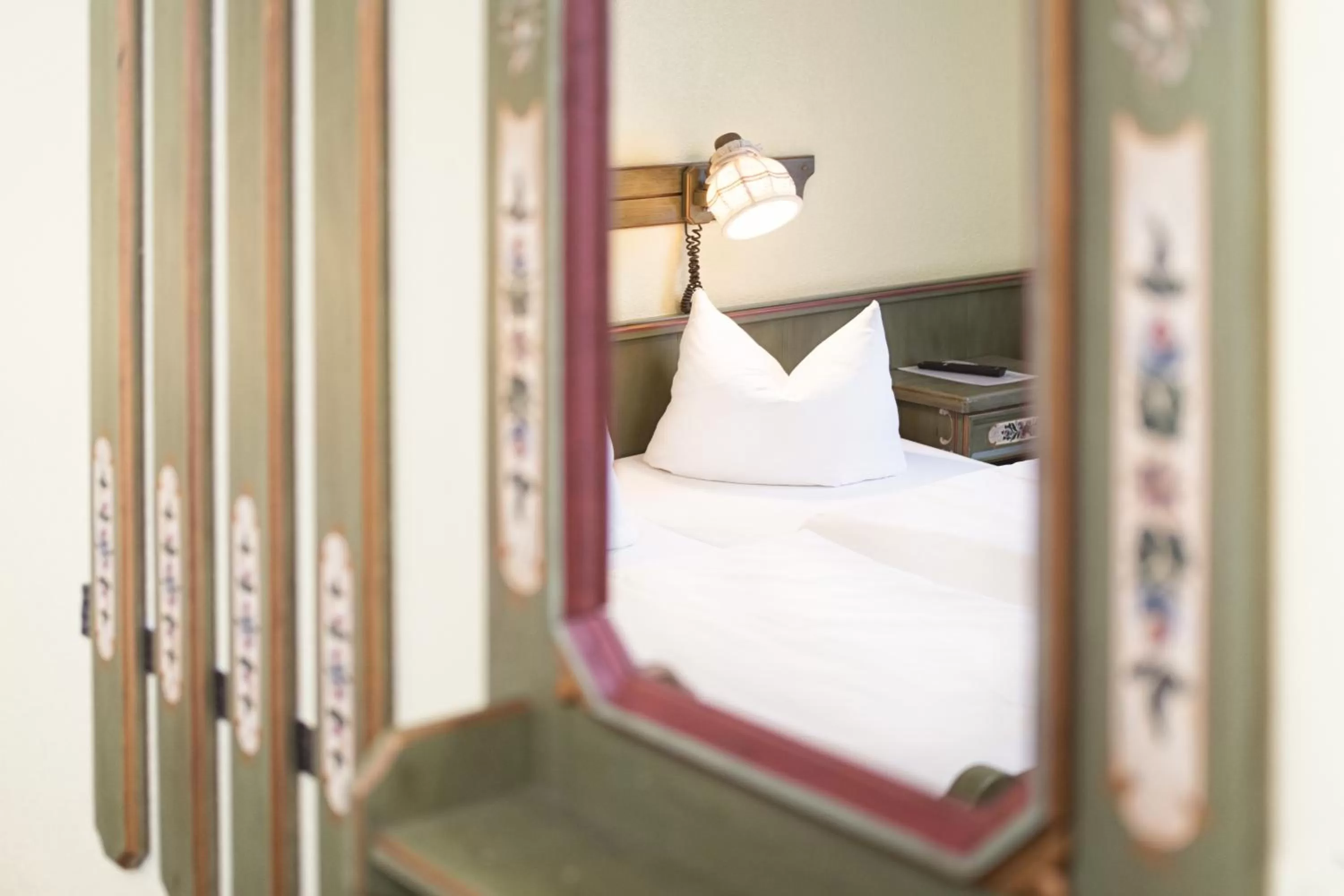 Decorative detail, Bed in Hotel Hannover Airport by Premiere Classe