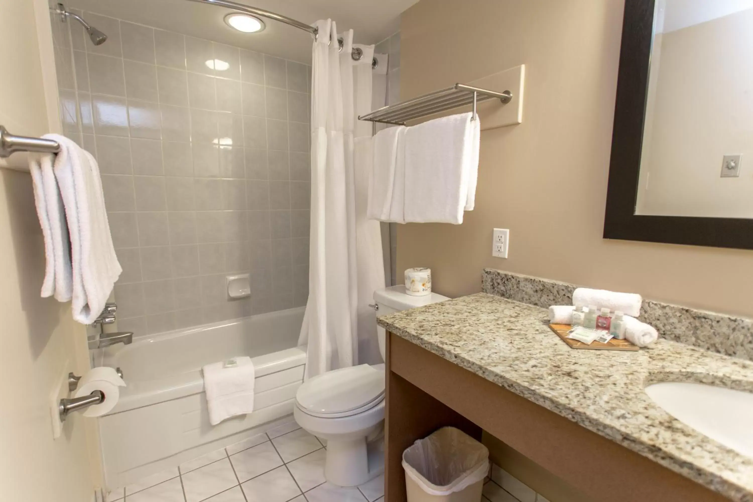 Bathroom in Campus Tower Suite Hotel