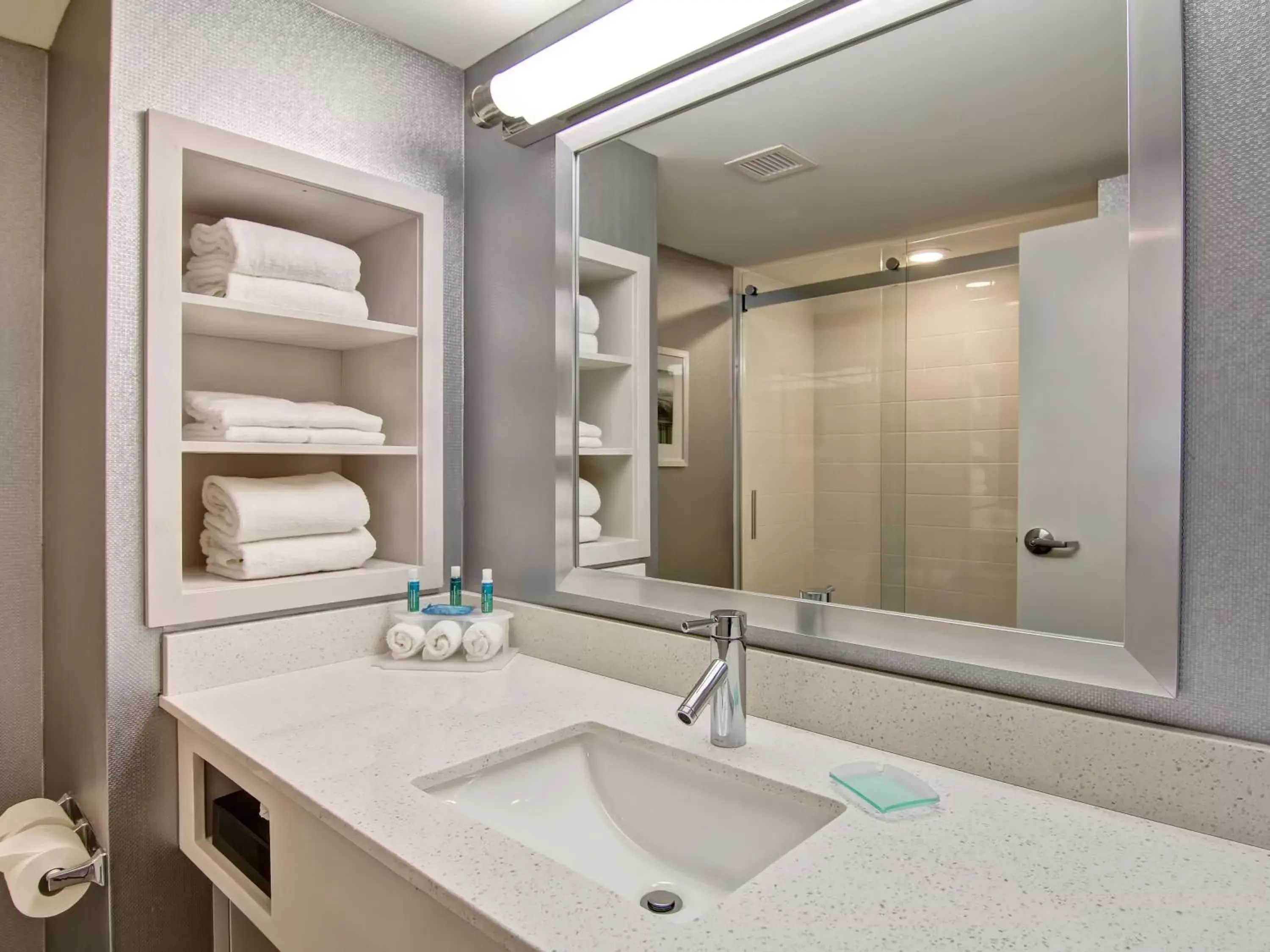 Bathroom in Holiday Inn Express & Suites Oshawa Downtown - Toronto Area, an IHG Hotel